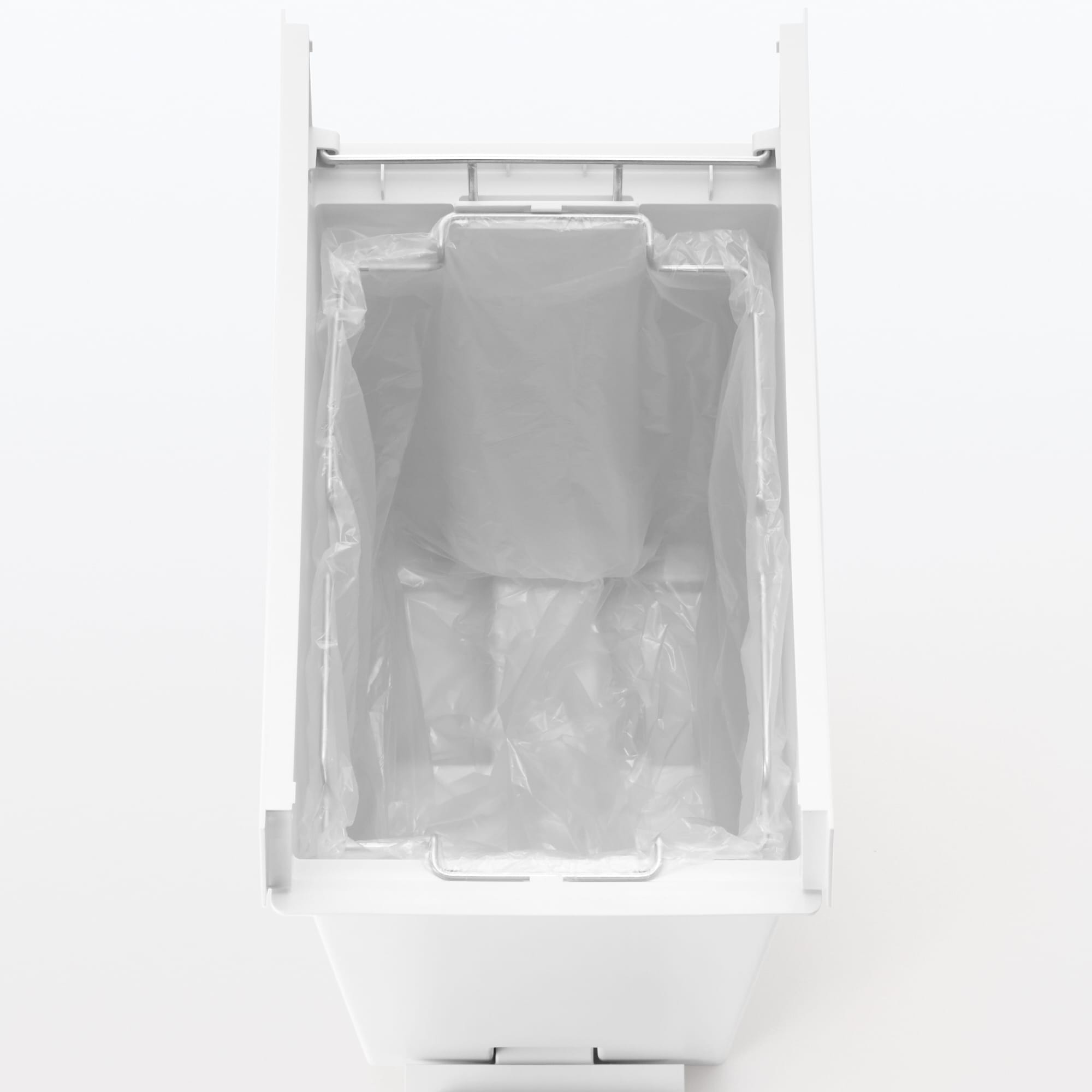 Polypropylene Pedal Dust Bin with Double-Hinged Lid - 9.3 gal