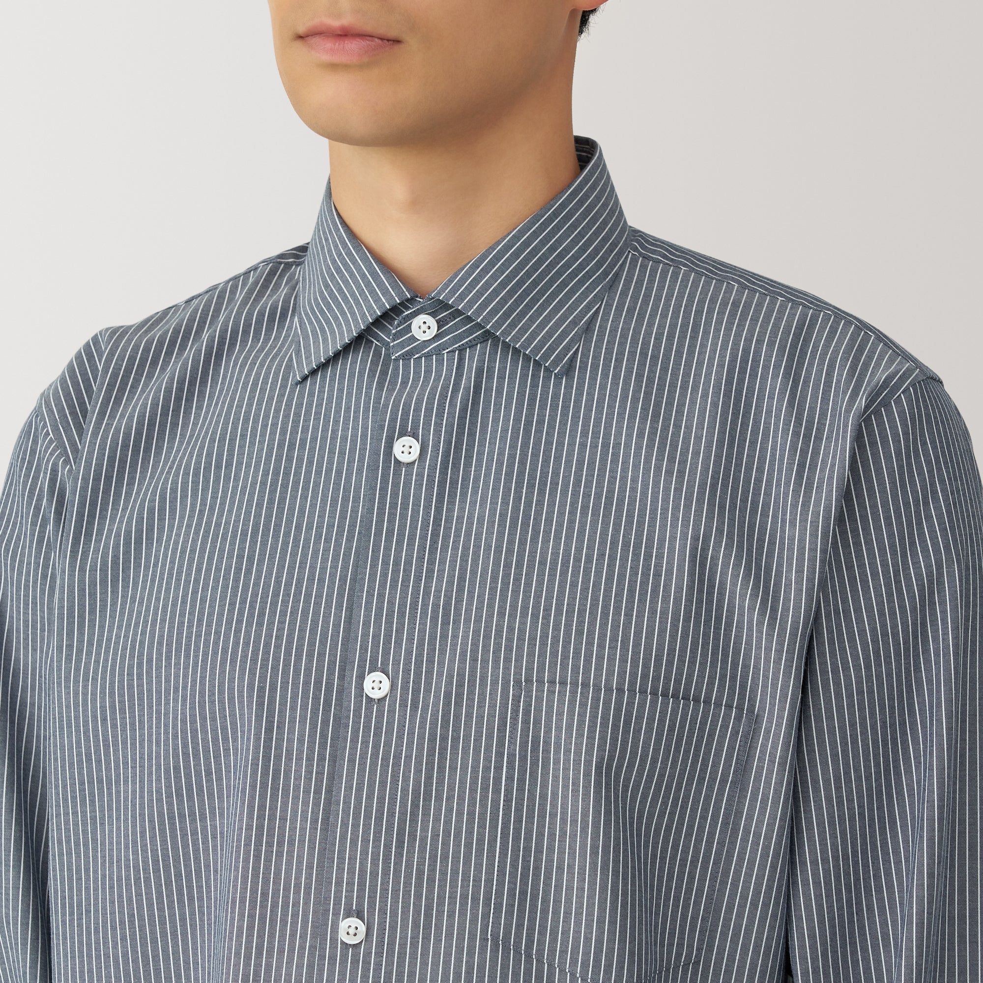 Men's Non-Iron Semi Wide Collar Shirt