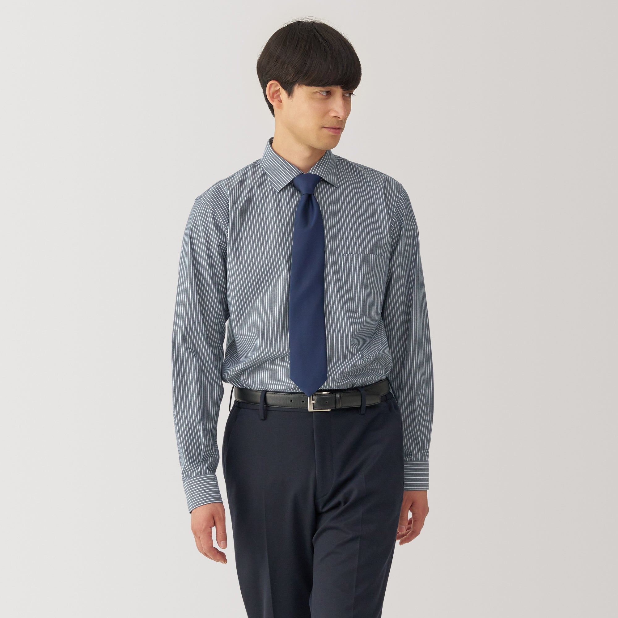 Men's Non-Iron Semi Wide Collar Shirt