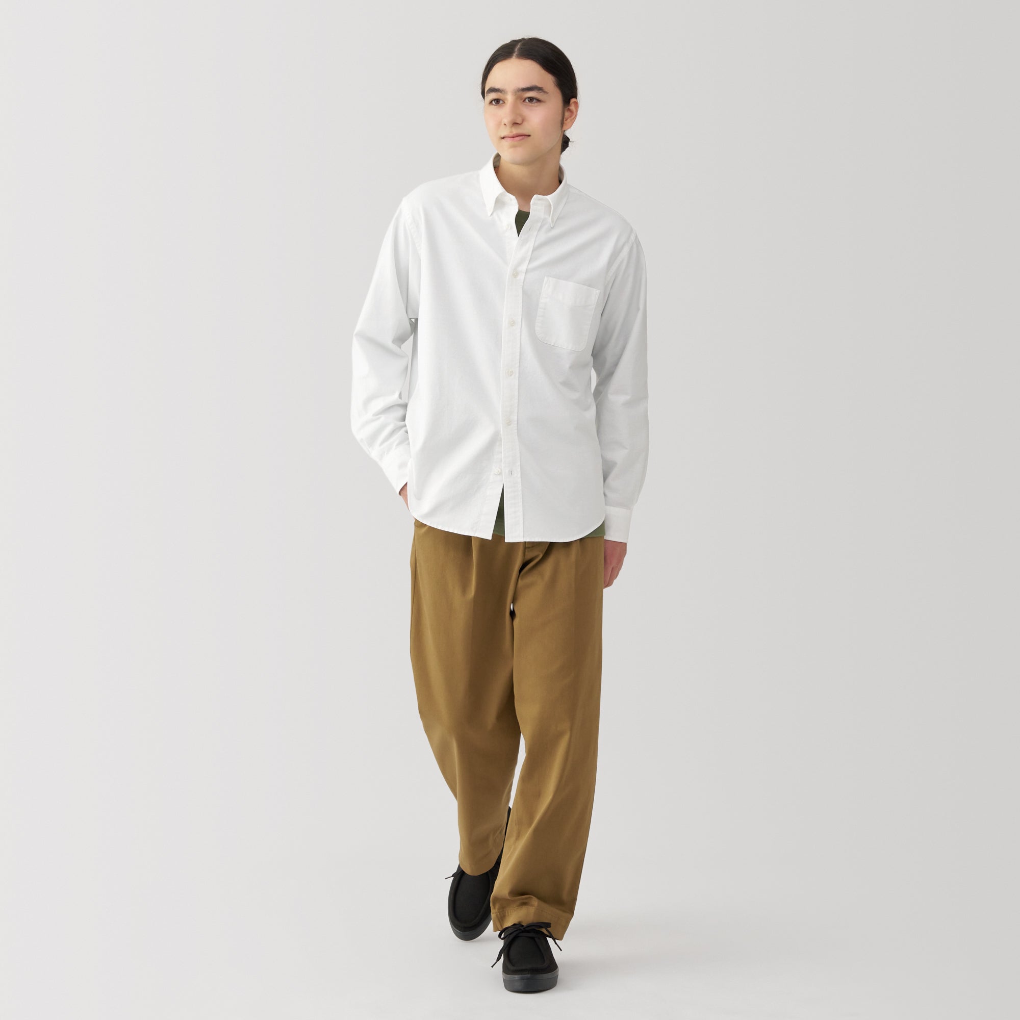 Men's Washed Oxford Button Down Shirt