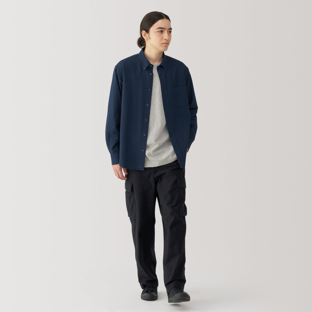 Men's Washed Oxford Button Down Shirt