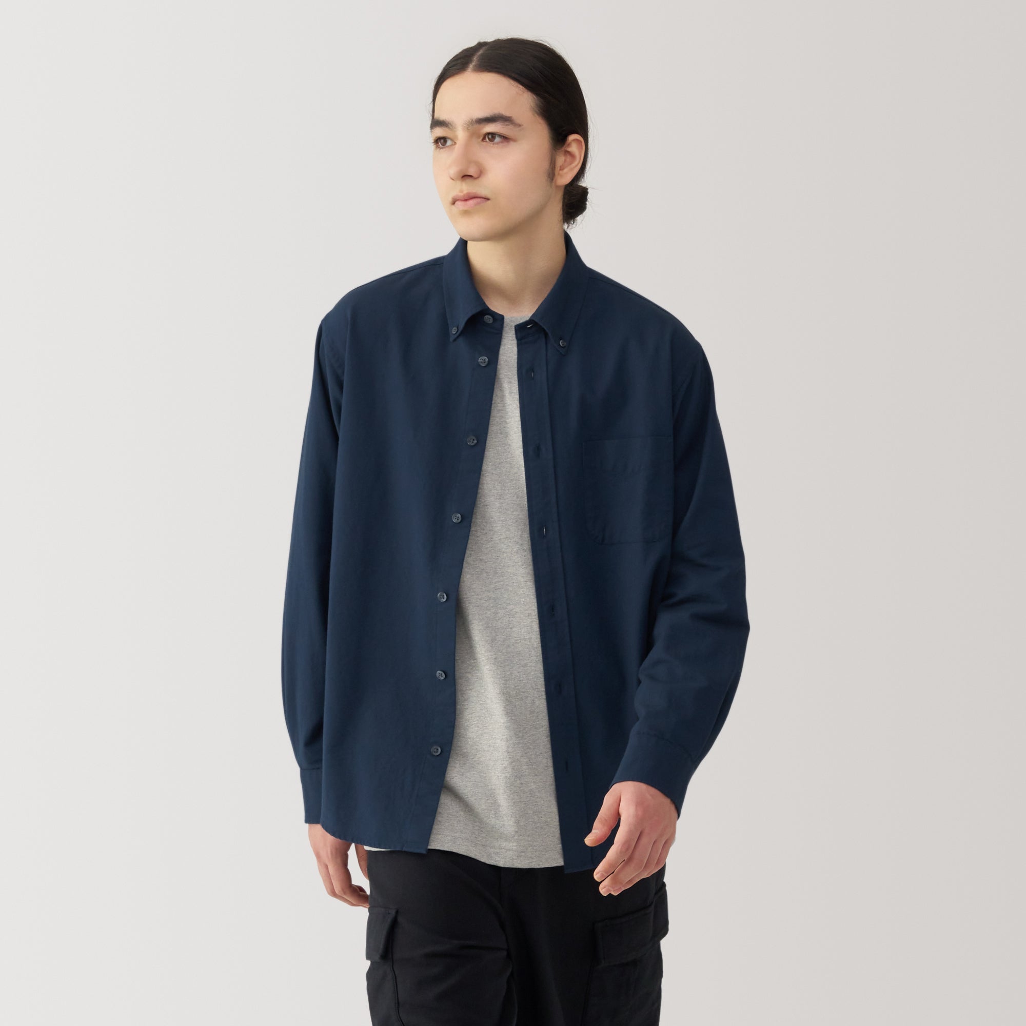 Men's Washed Oxford Button Down Shirt