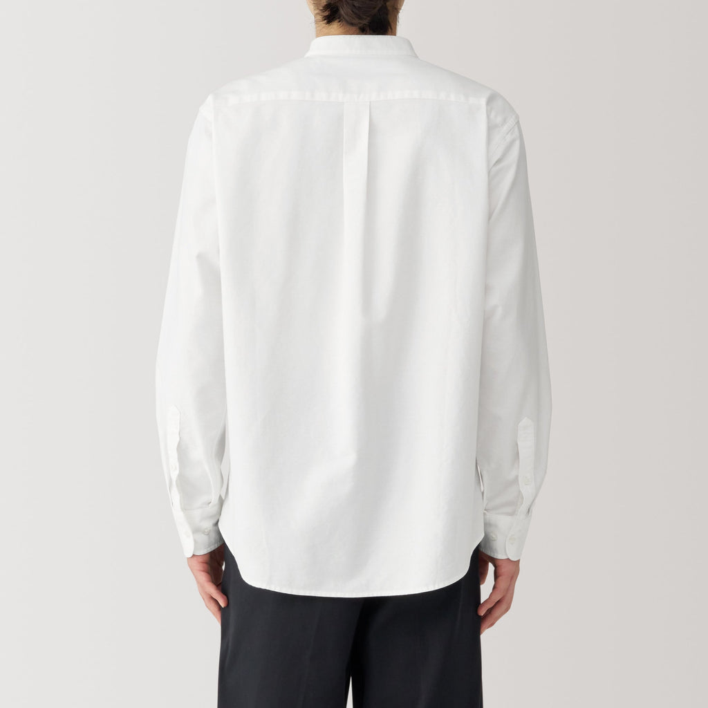 Men's Washed Oxford Stand Collar Shirt