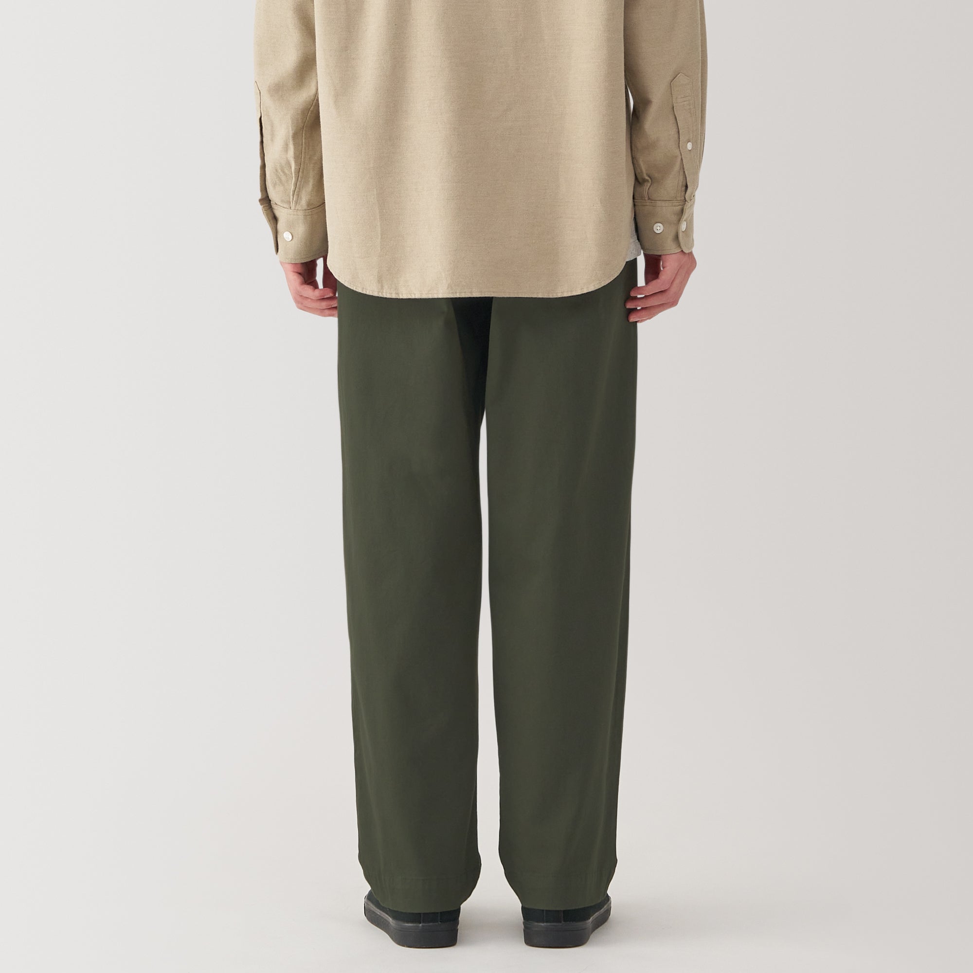 Men's Stretch Chino Darted Wide Pants (L29)