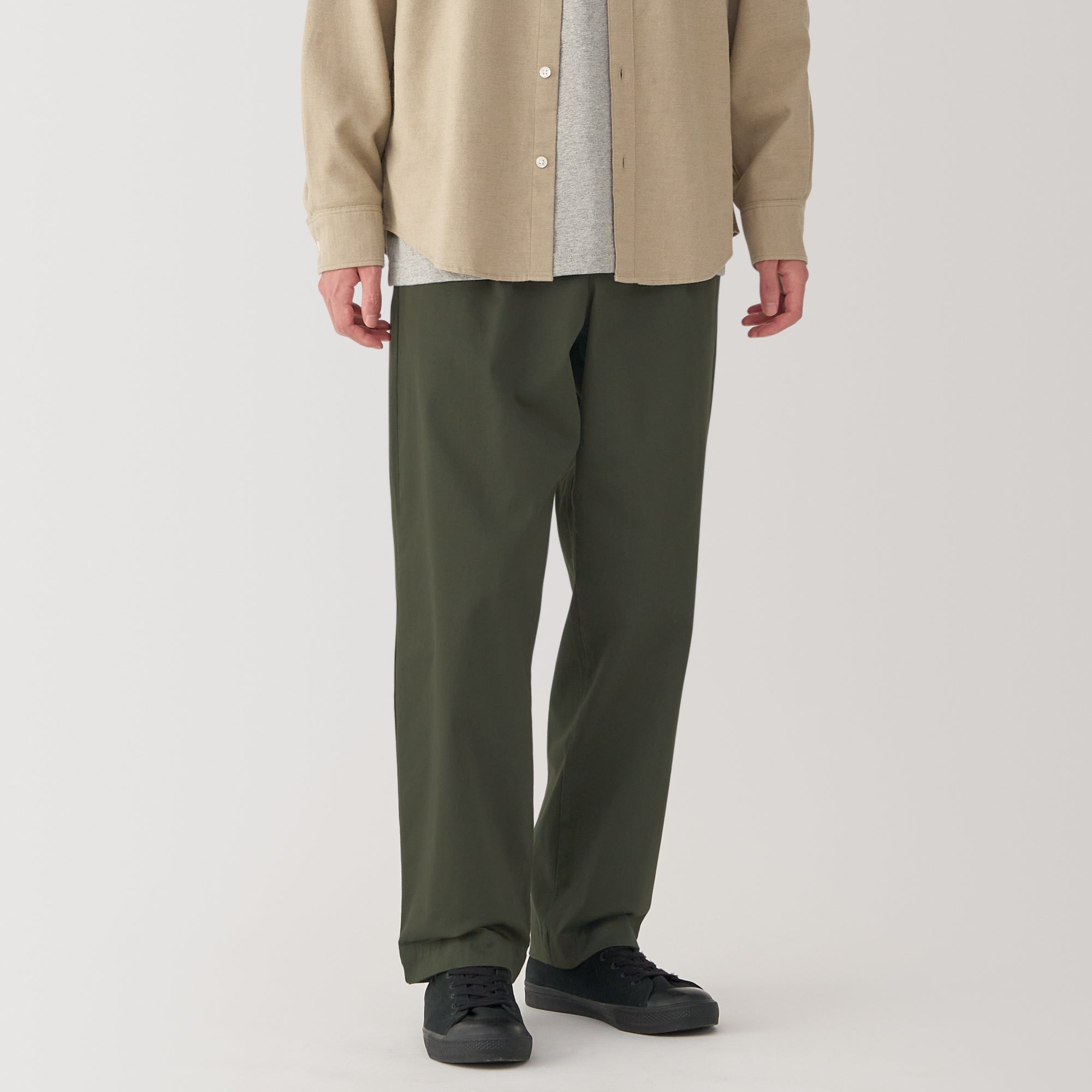 Men's Stretch Chino Darted Wide Pants (L29)