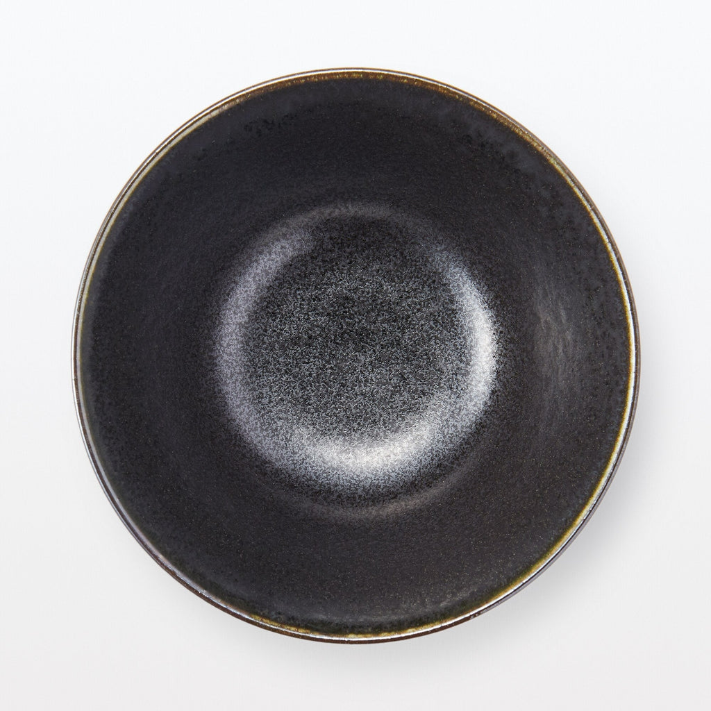Mino Ware Rice Bowl - Black