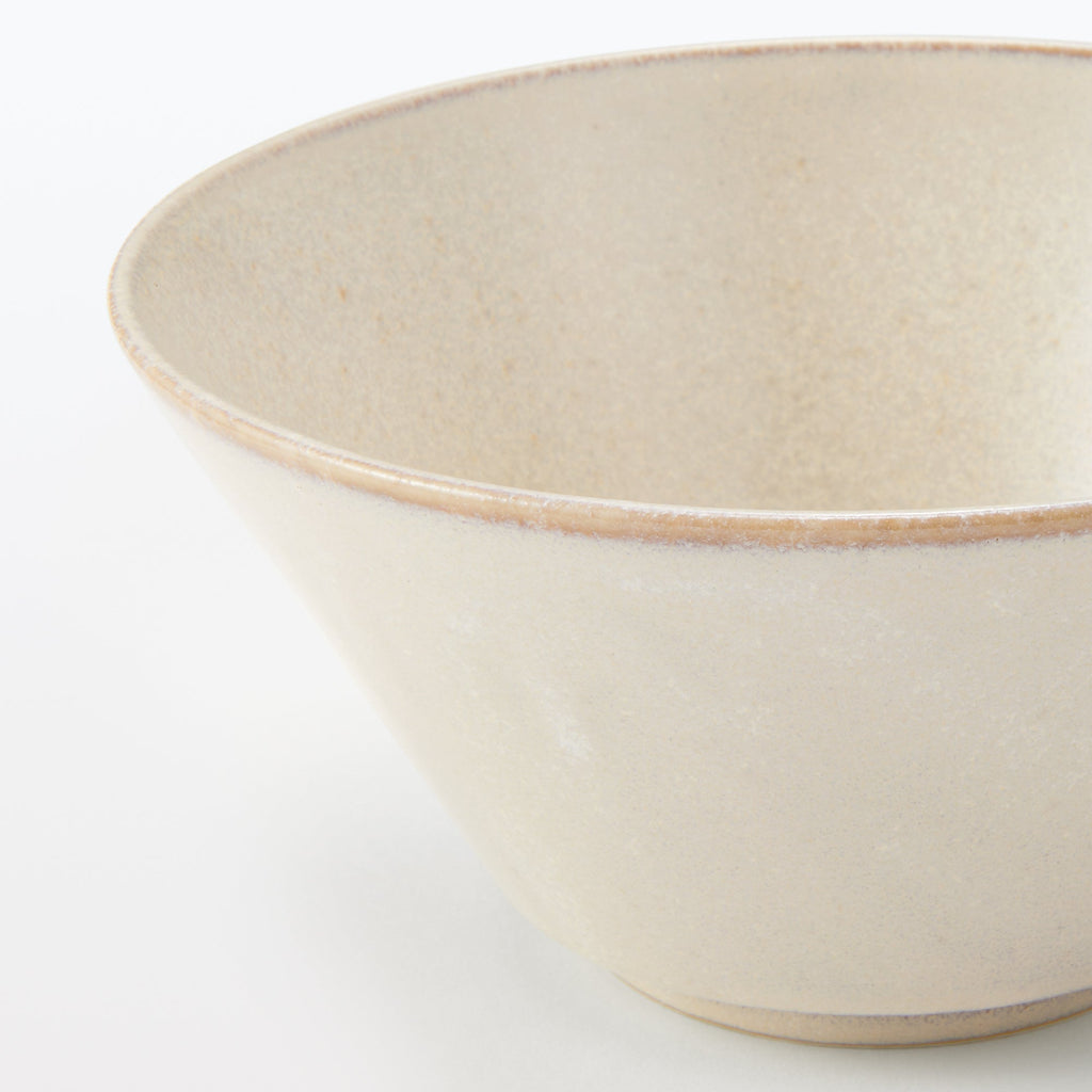 Mino Ware Noodle Bowl - White Glaze