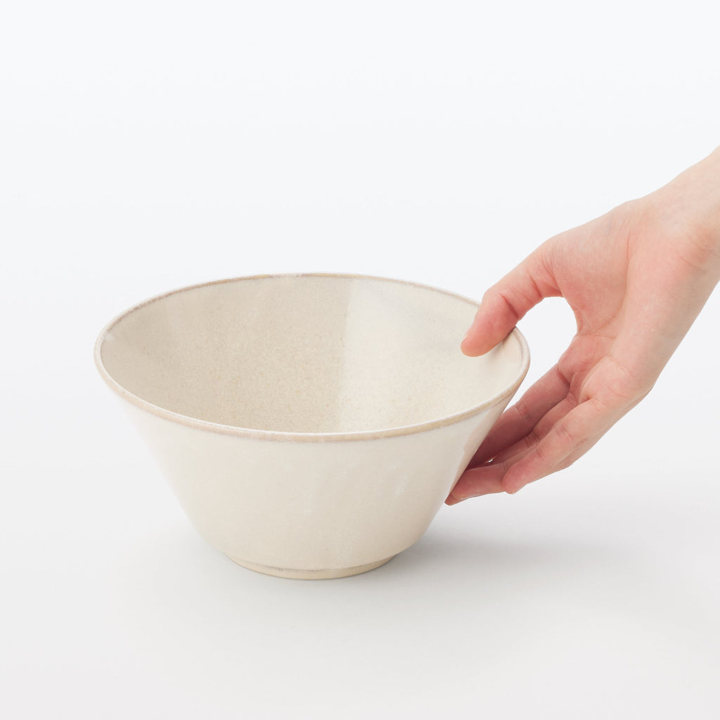 Mino Ware Noodle Bowl - White Glaze