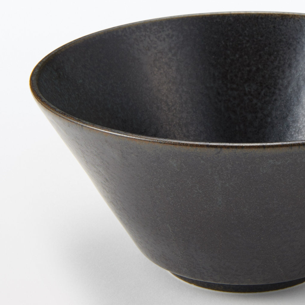 Mino Ware Noodle Bowl - Black