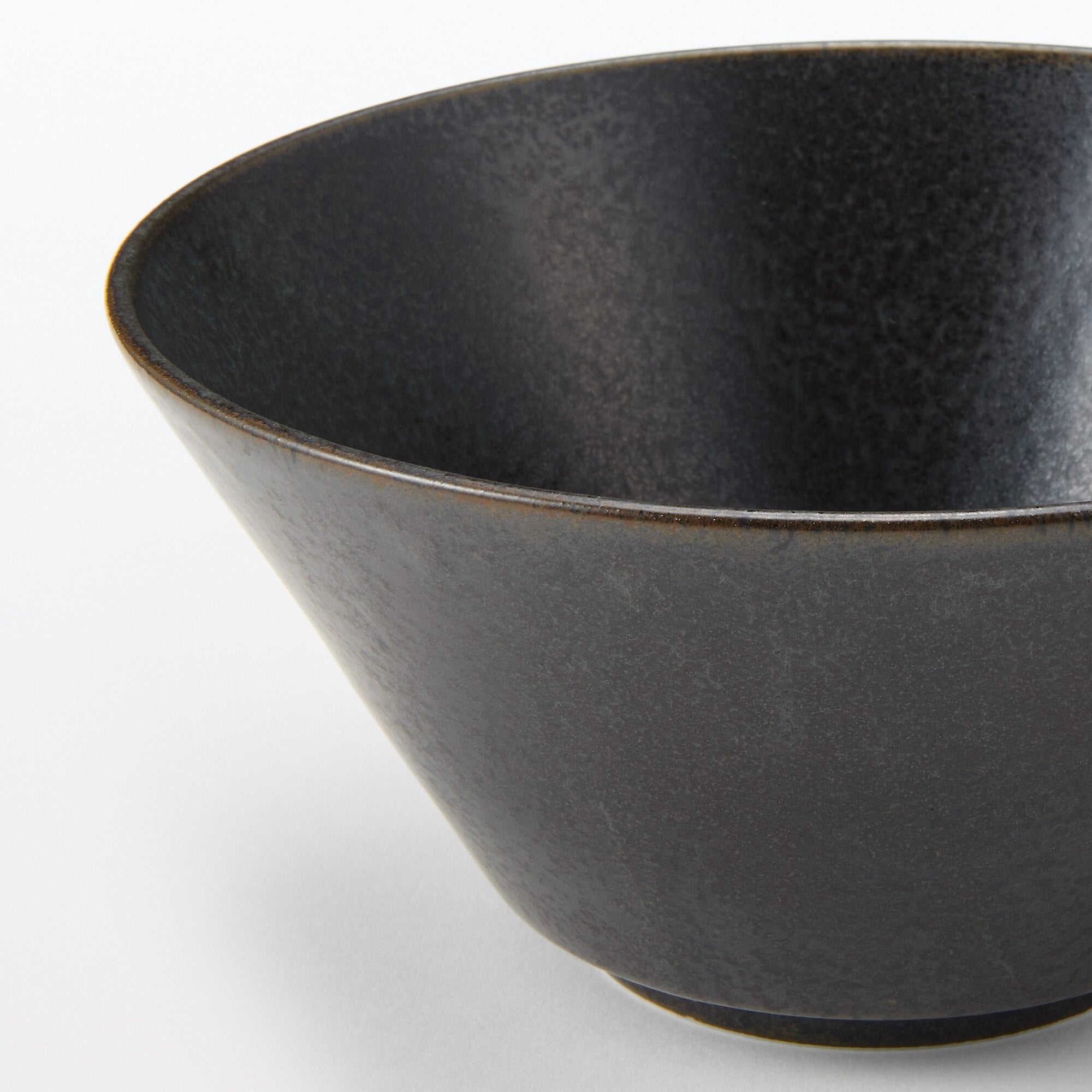 Mino Ware Noodle Bowl - Black