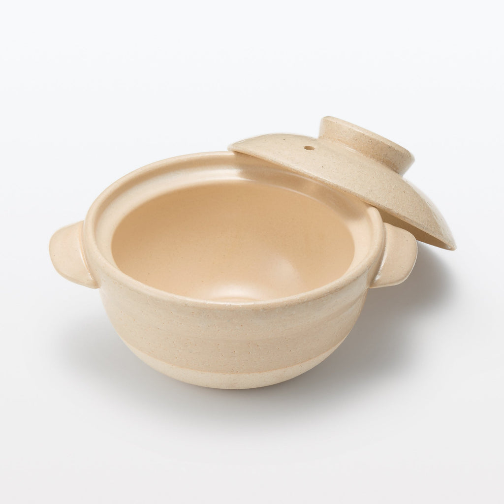 Banko Ware Ceramic Small Pot - Transparent Glaze 0.8 Qt