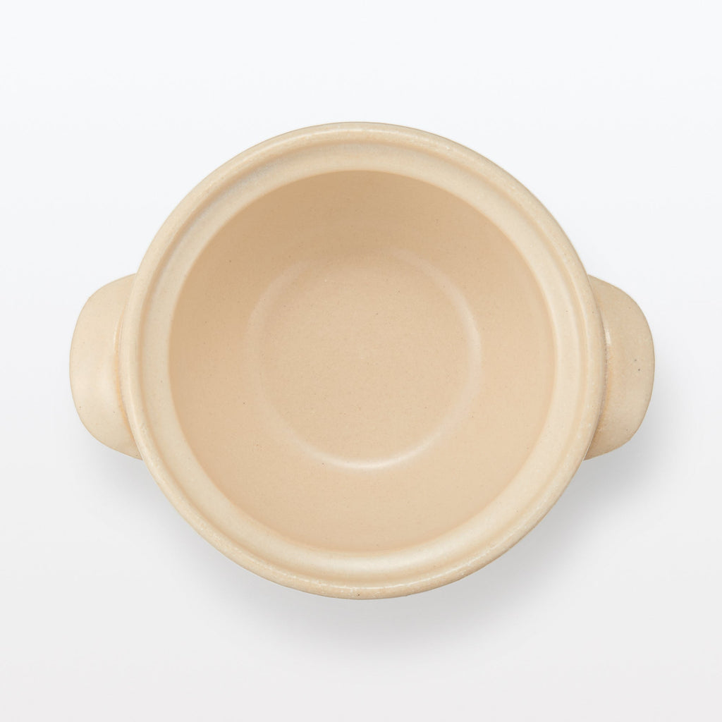 Banko Ware Ceramic Small Pot - Transparent Glaze 0.8 Qt