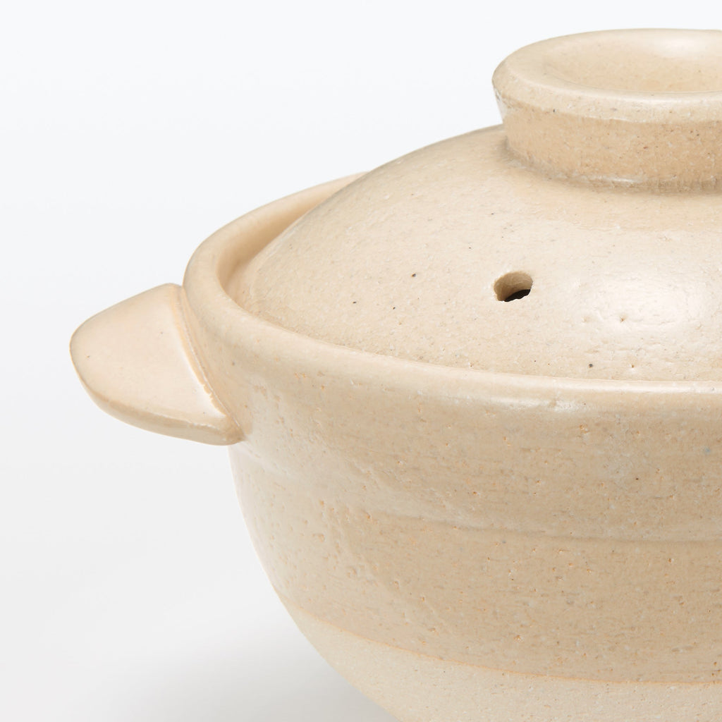 Banko Ware Ceramic Small Pot - Transparent Glaze 0.8 Qt
