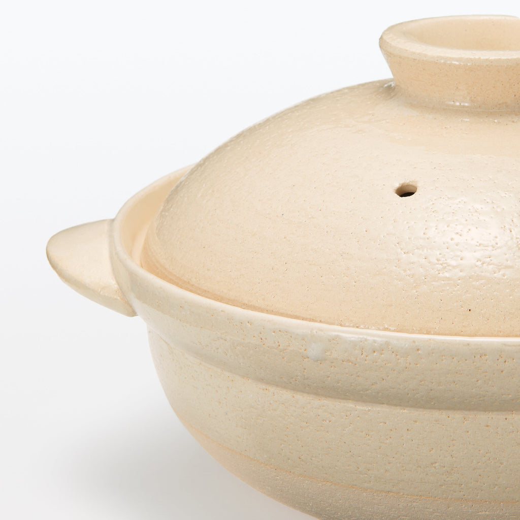 Banko Ware Ceramic Large Pot - Transparent Glaze 2.5 Qt