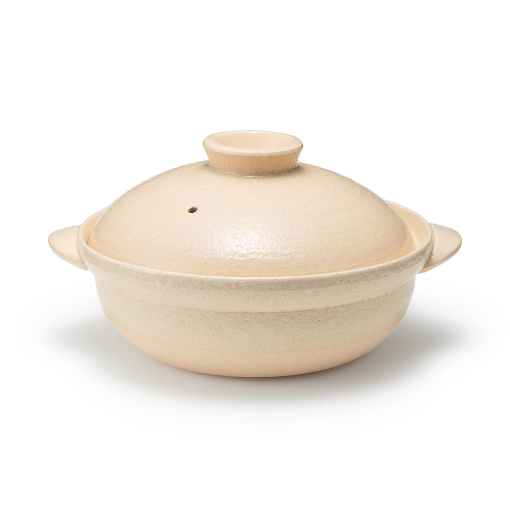 Banko Ware Ceramic Large Pot - Transparent Glaze 2.5 Qt