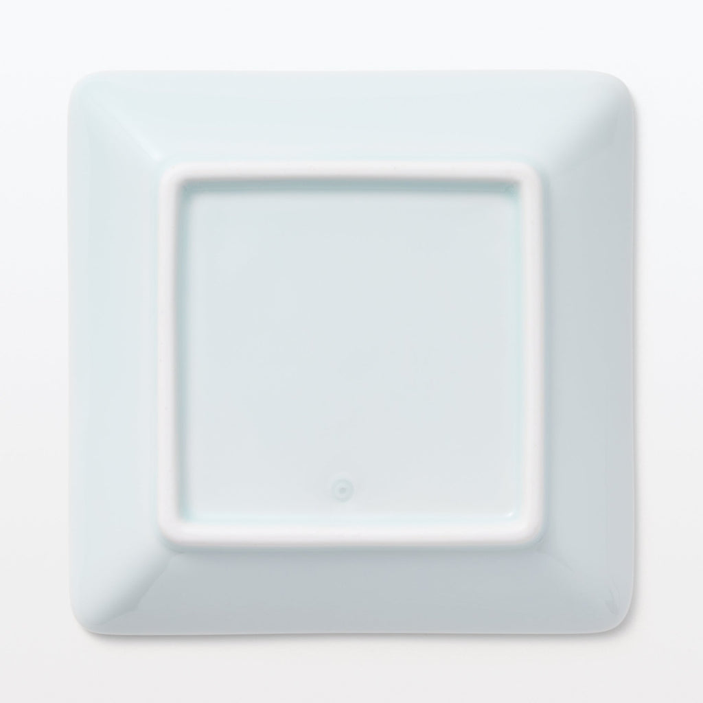 Hasami Ware Square Plate - Mesh Pattern