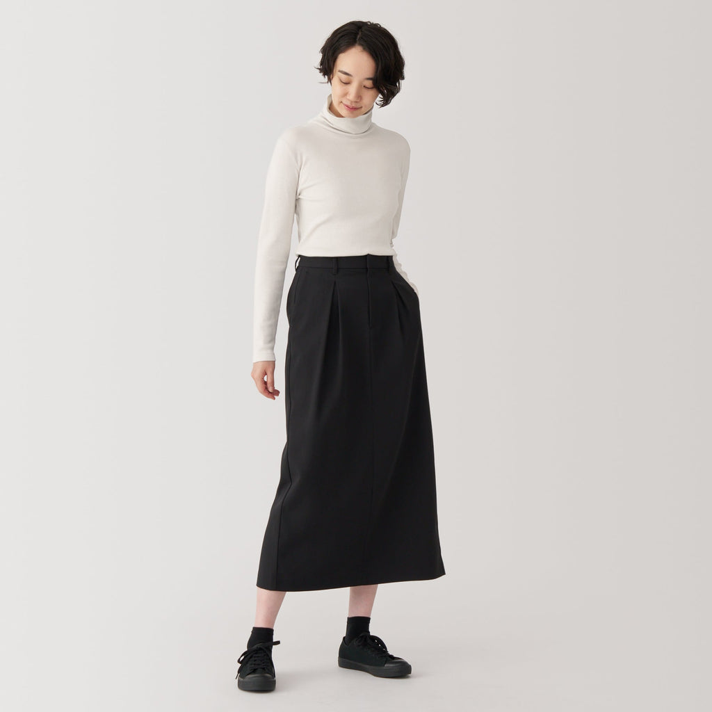 Women's Soy Fibre Blend Ribbed Turtleneck Long Sleeve T-Shirt