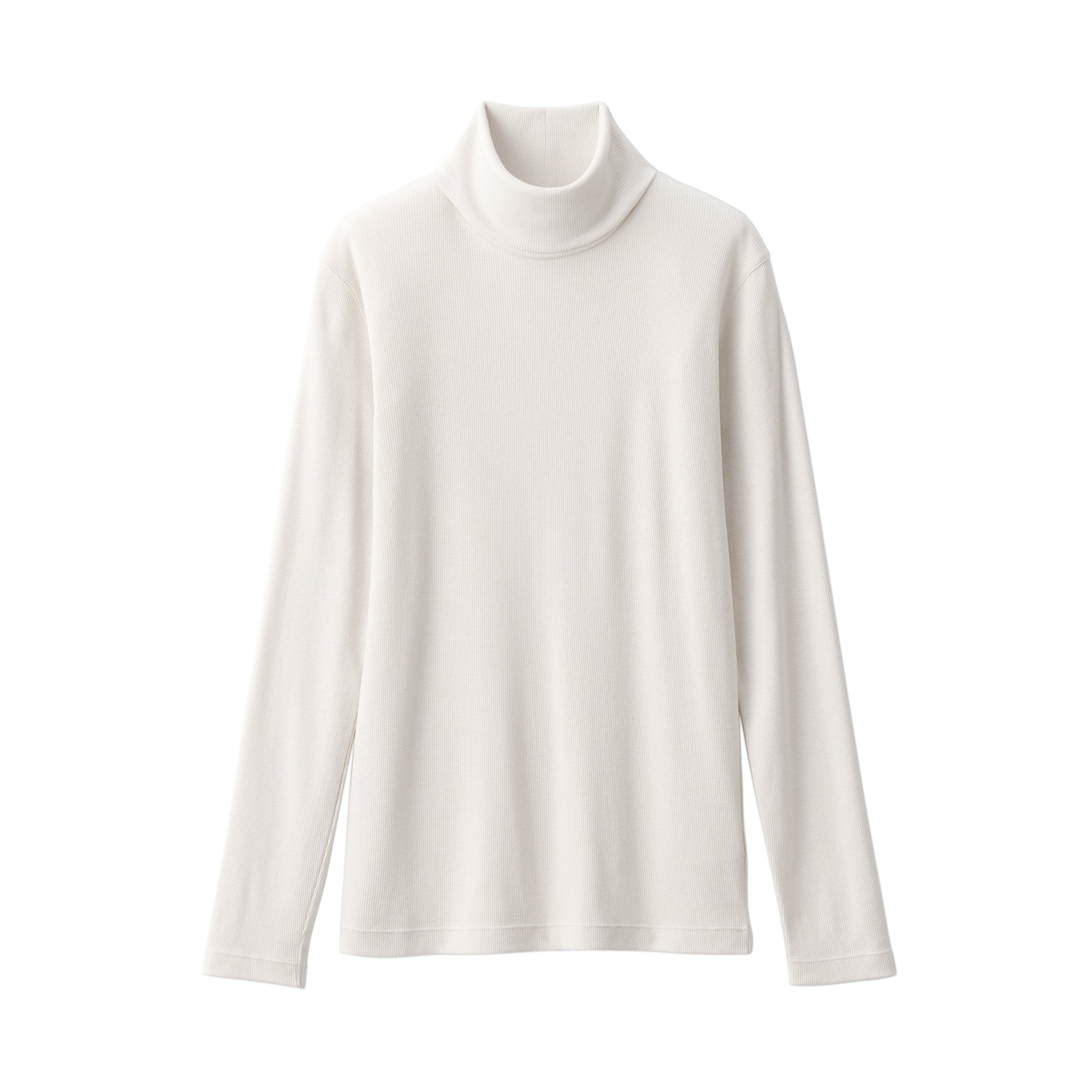 Women's Soy Fibre Blend Ribbed Turtleneck Long Sleeve T-Shirt
