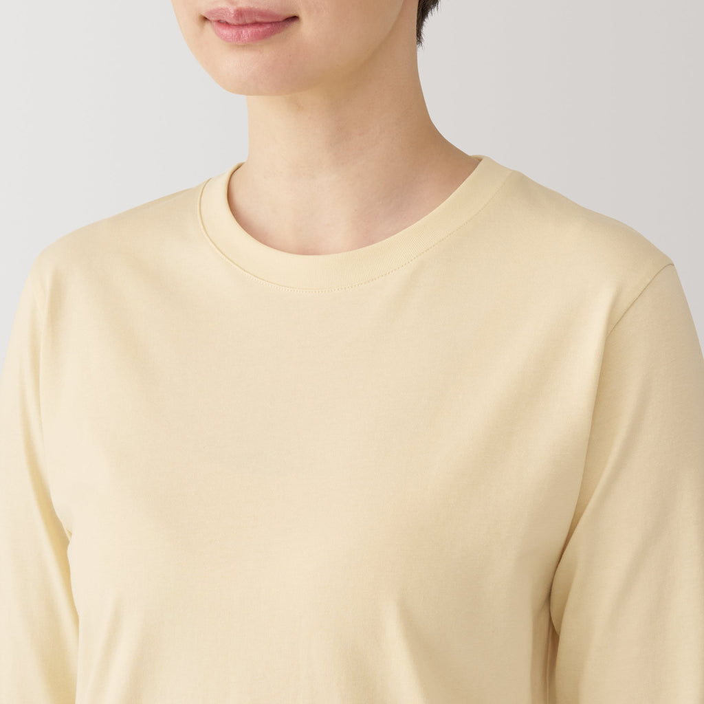 Women's Jersey Crew Neck Long Sleeve Striped T-Shirt