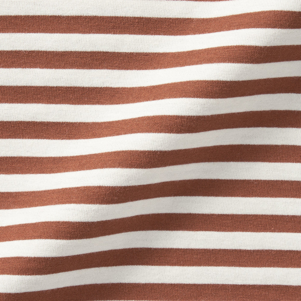 Women's Jersey Crew Neck Long Sleeve Striped T-Shirt