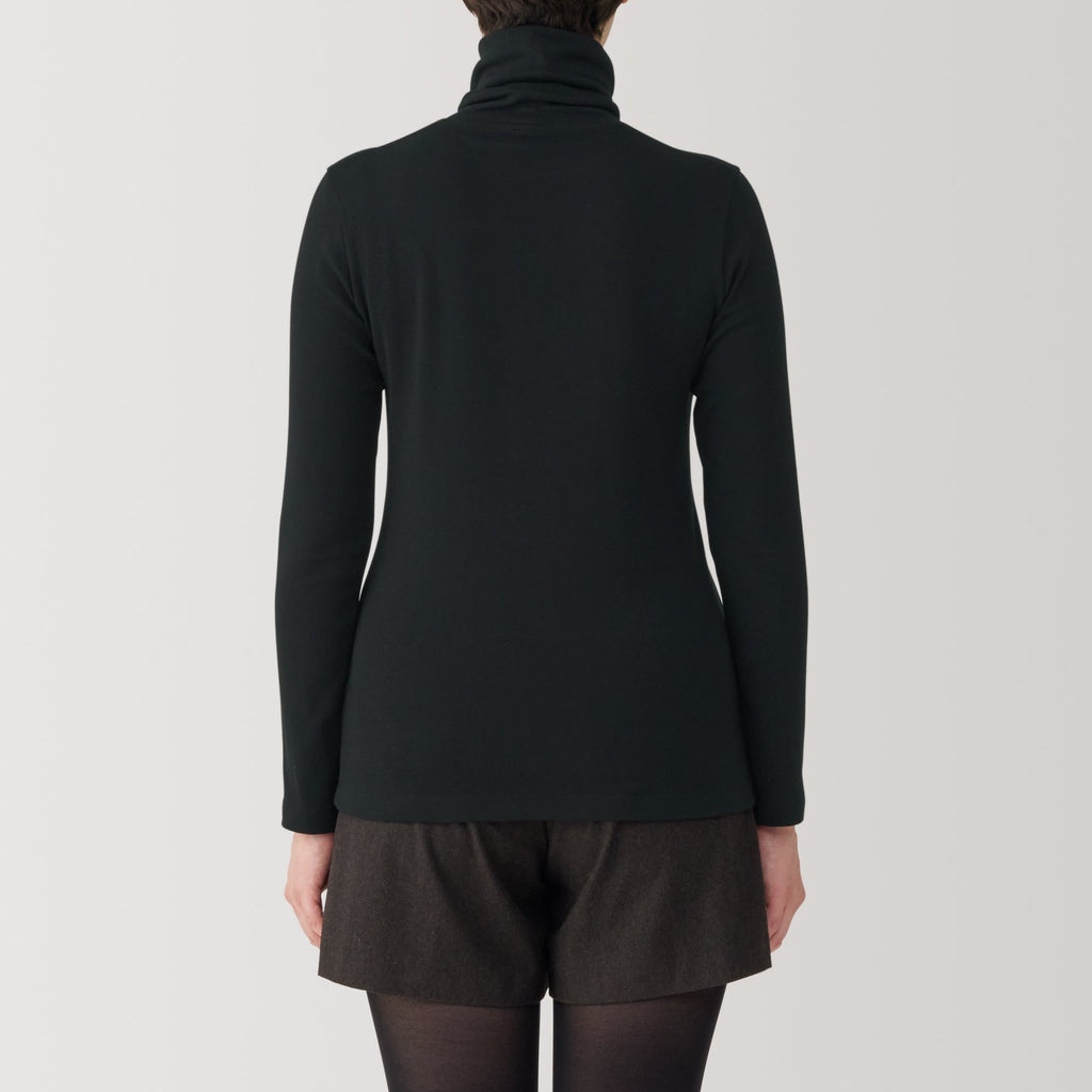 Women's Brushed Ribbed Turtleneck T-Shirt
