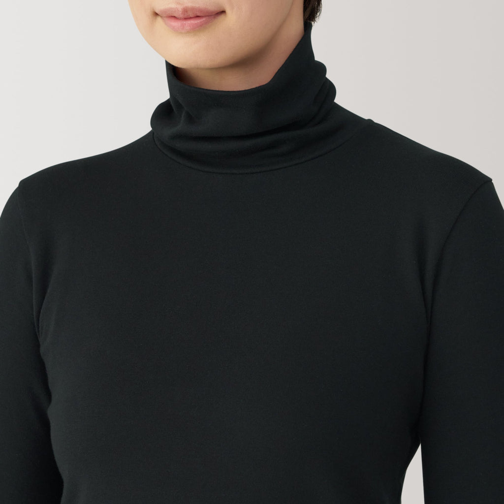 Women's Brushed Ribbed Turtleneck T-Shirt