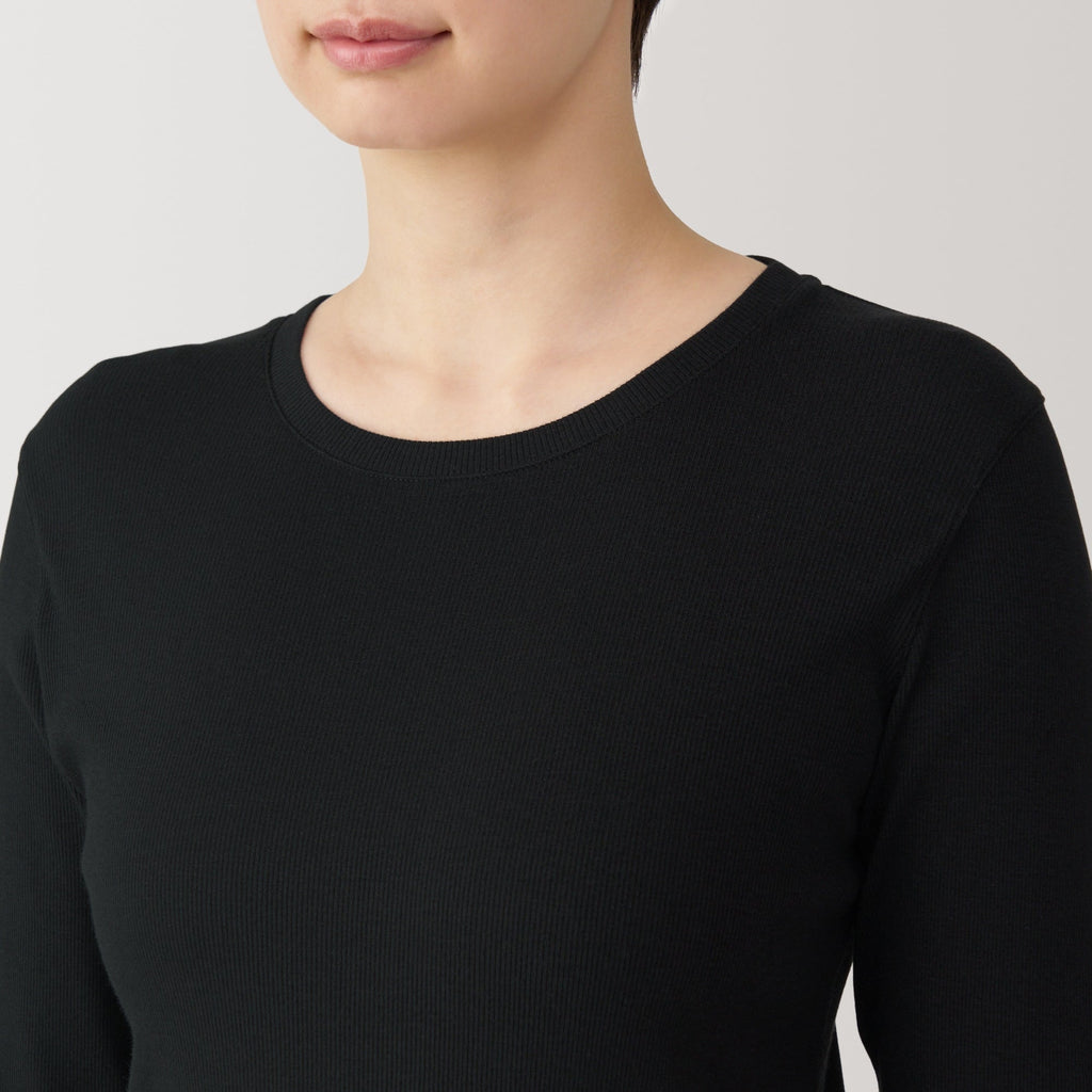 Women's Soy Fiber Blend Ribbed Crewneck T-Shirt