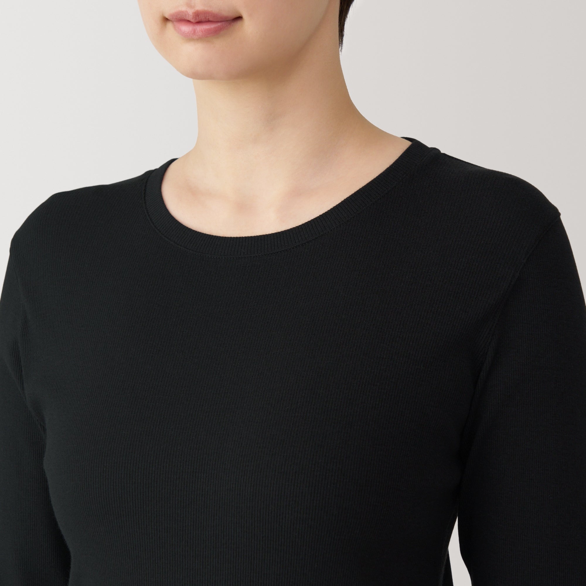 Women's Soy Fiber Blend Ribbed Crewneck T-Shirt