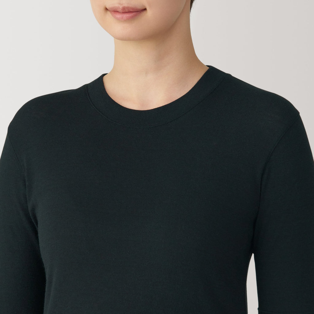 Women's Soy Fiber Blend Ribbed Crewneck Half Sleeve T-Shirt