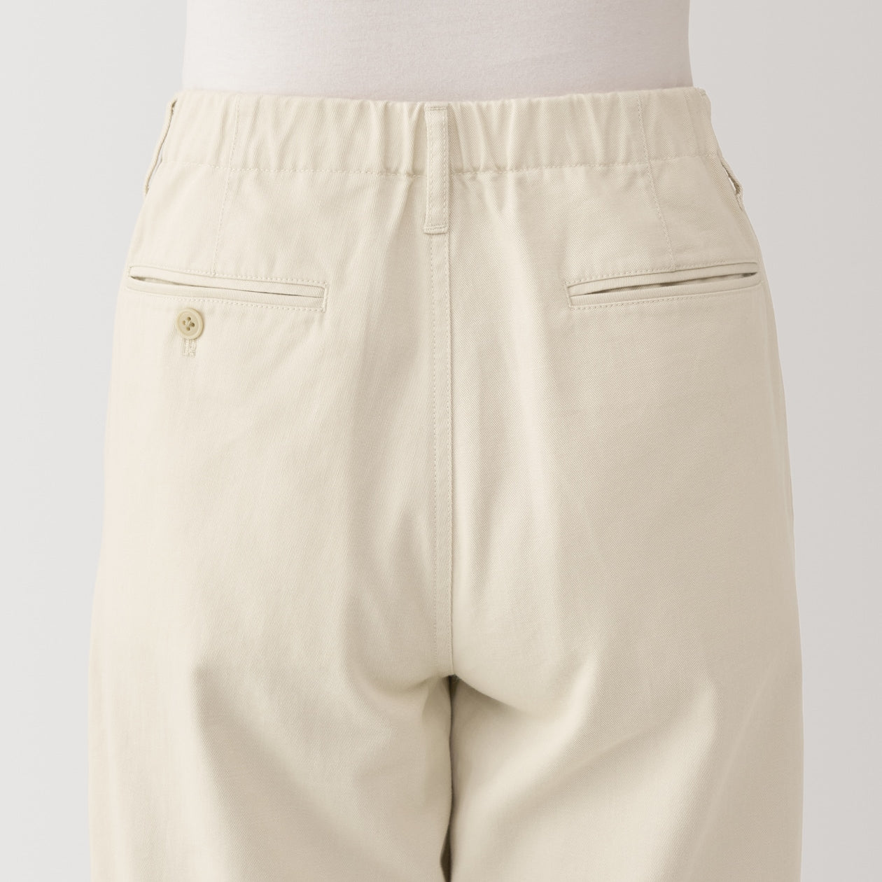 Women's Slub Yarn Chino Darted Wide Pants