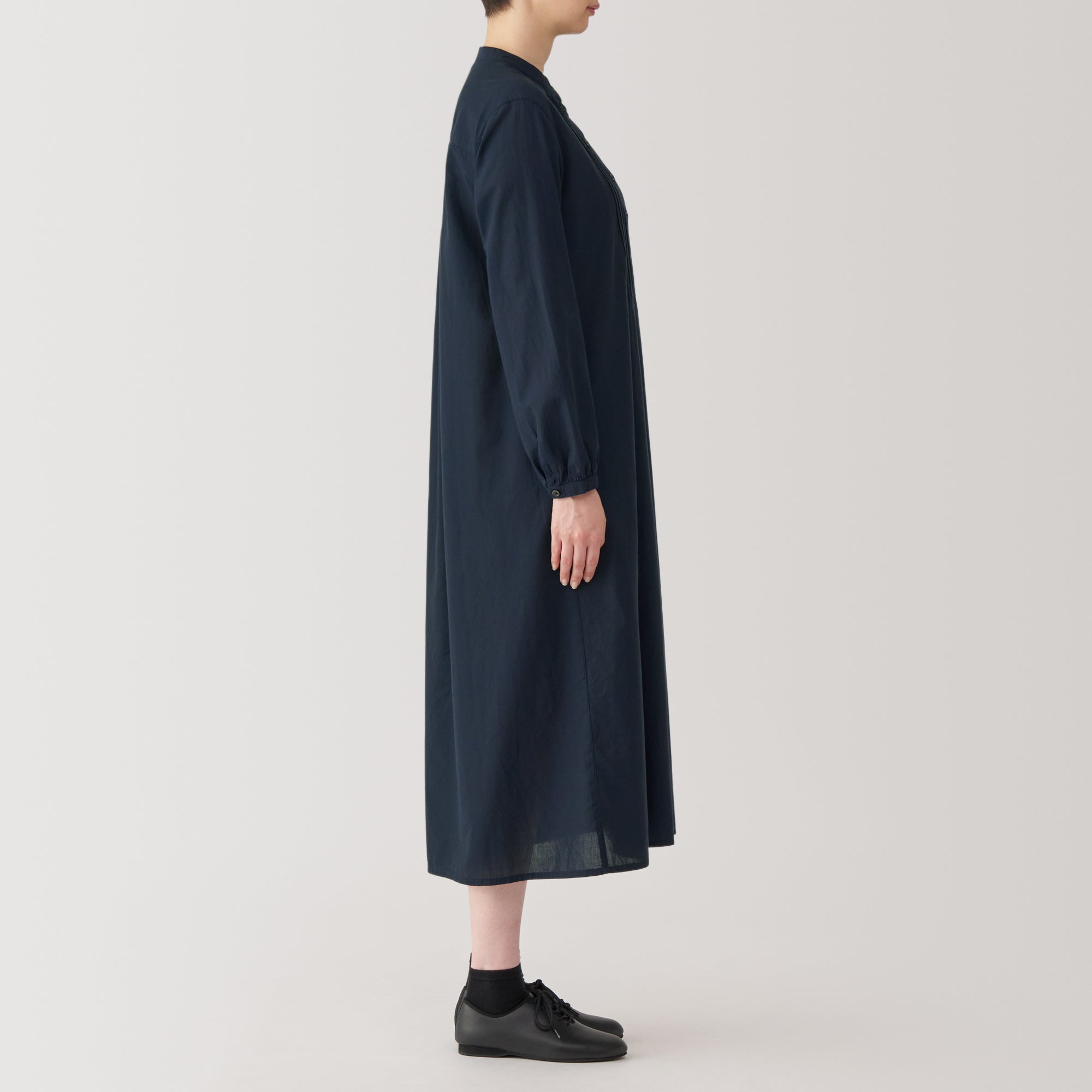 Women's Cotton Voile Long Sleeve Dress