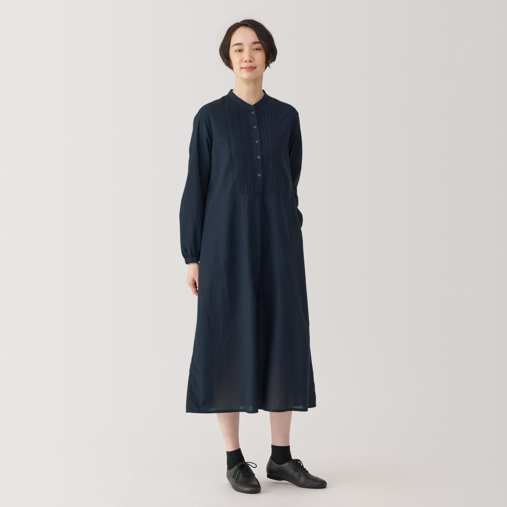 Women's Cotton Voile Long Sleeve Dress