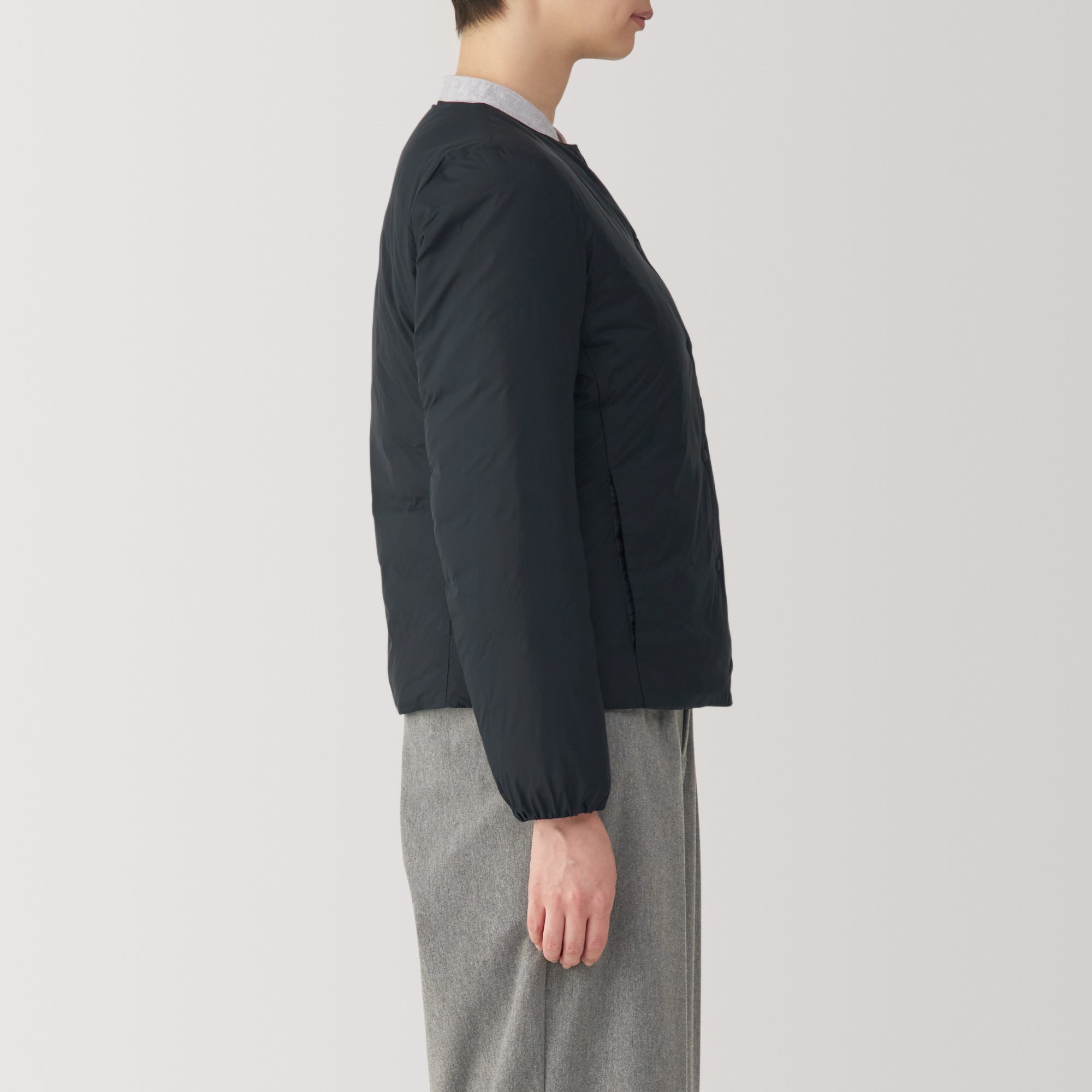 Women's Lightweight Down Collarless Jacket