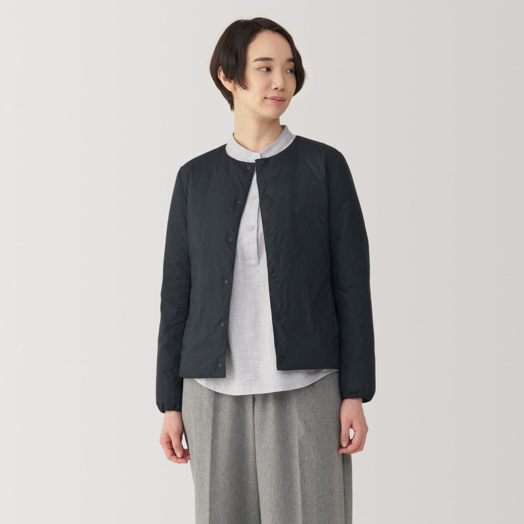 Women's Lightweight Down Collarless Jacket