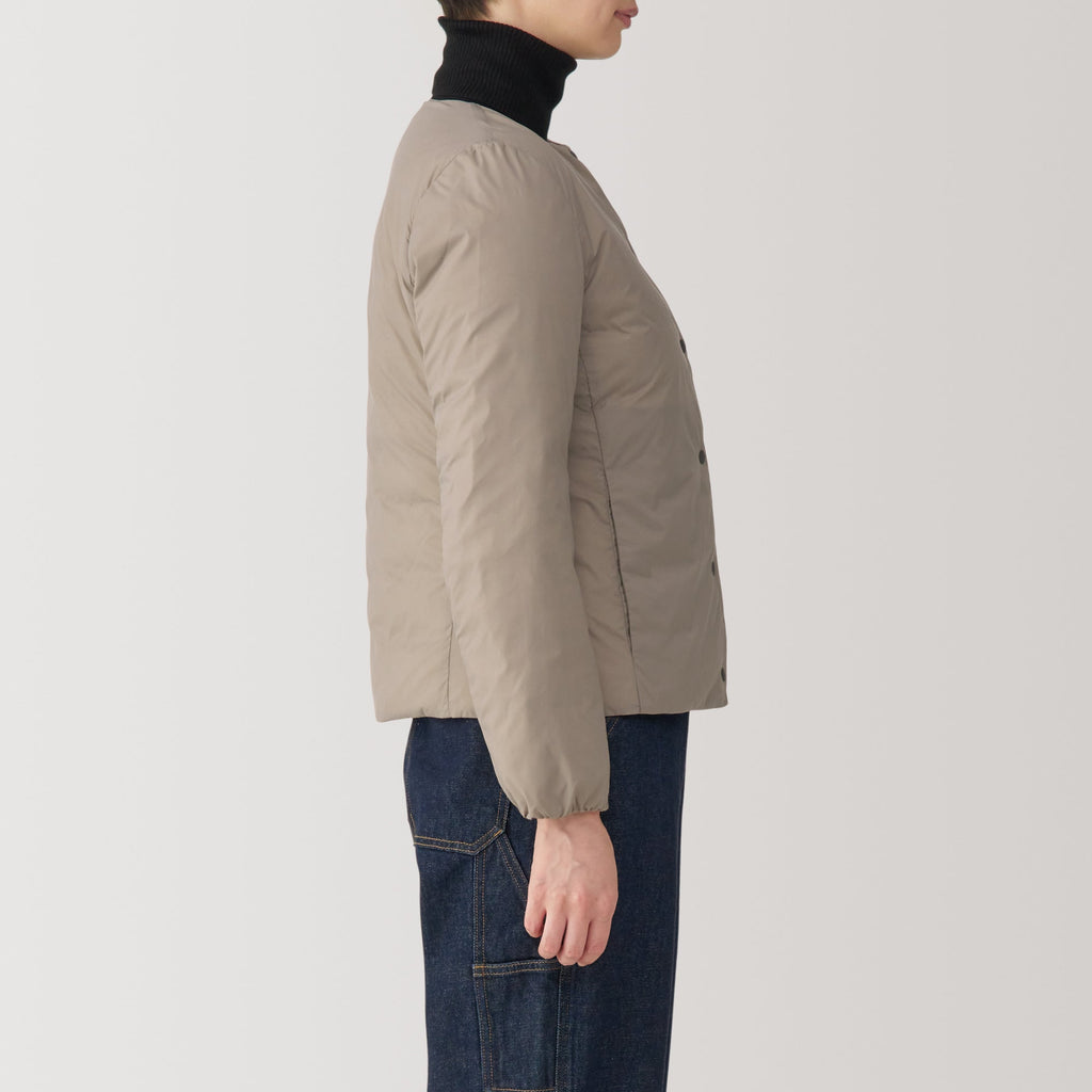 Women's Lightweight Down Collarless Jacket