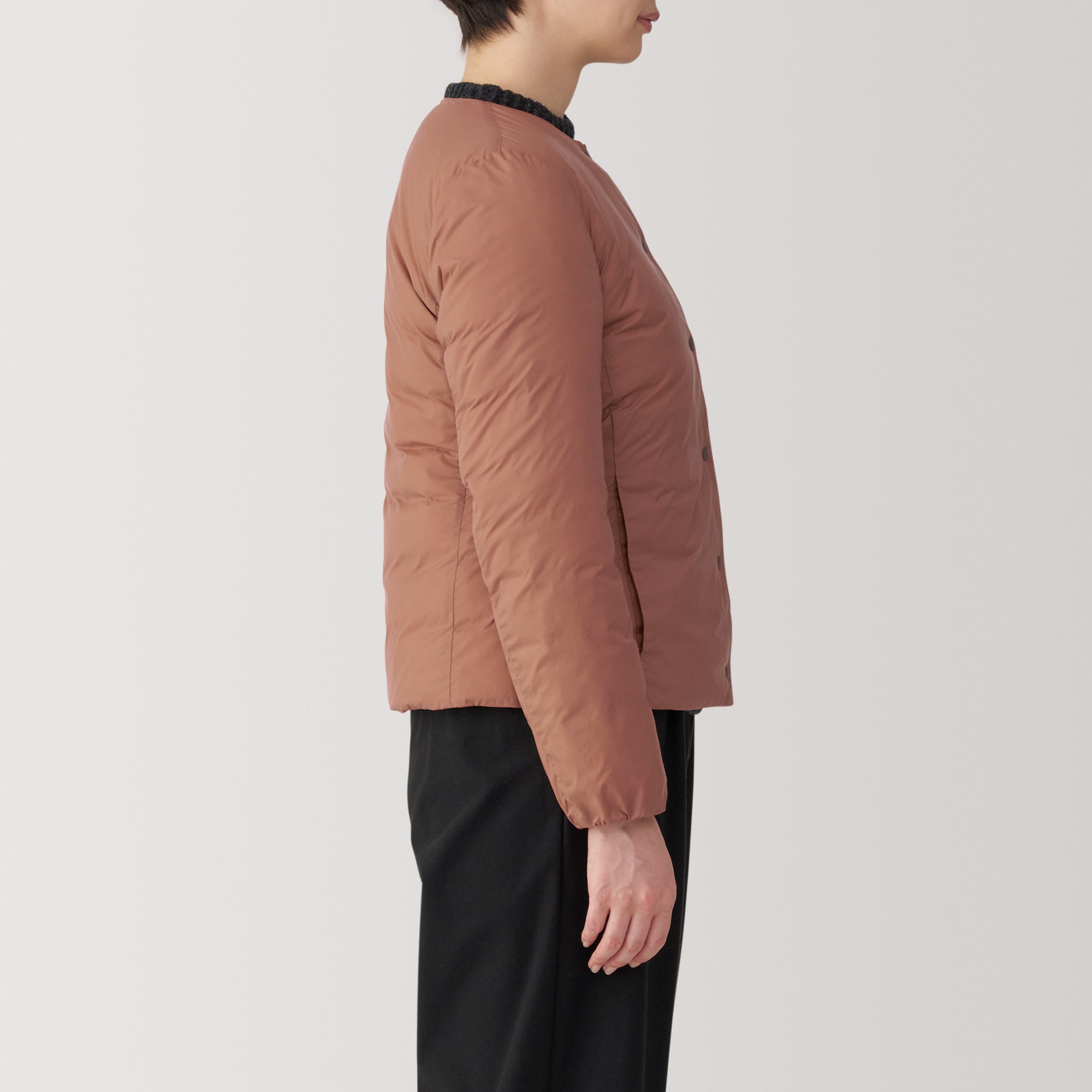 Women's Lightweight Down Collarless Jacket