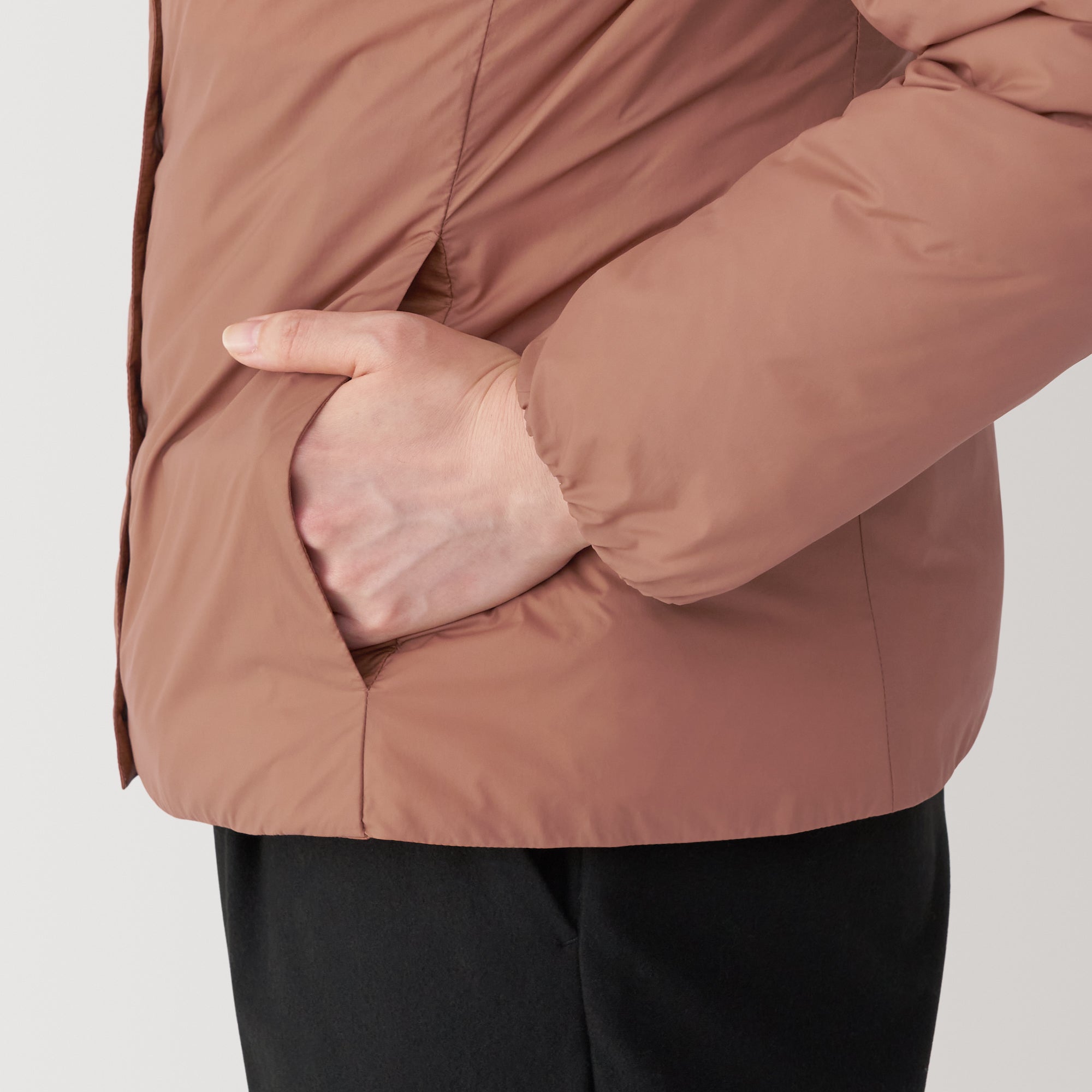 Women's Lightweight Down Collarless Jacket