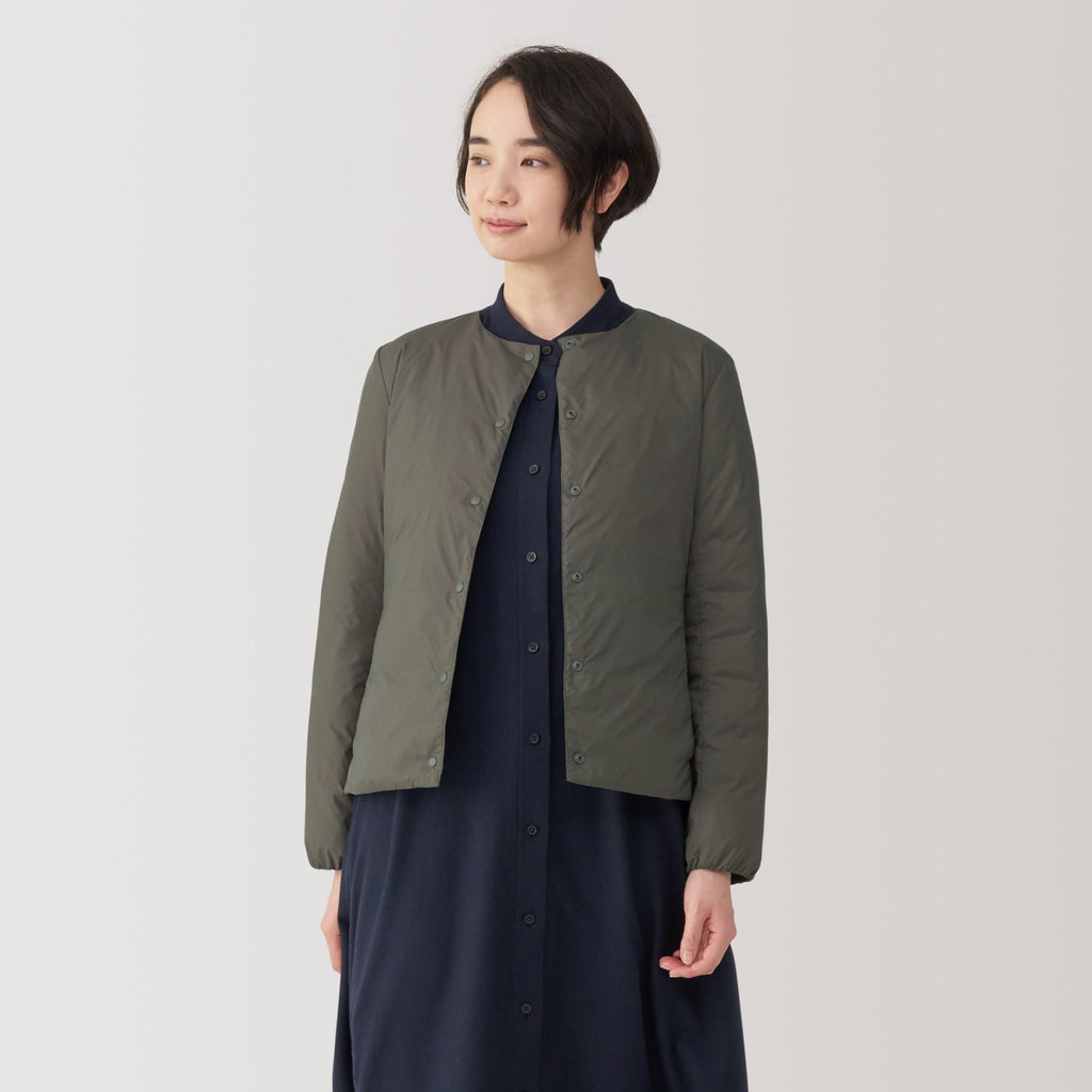 Women's Lightweight Down Collarless Jacket