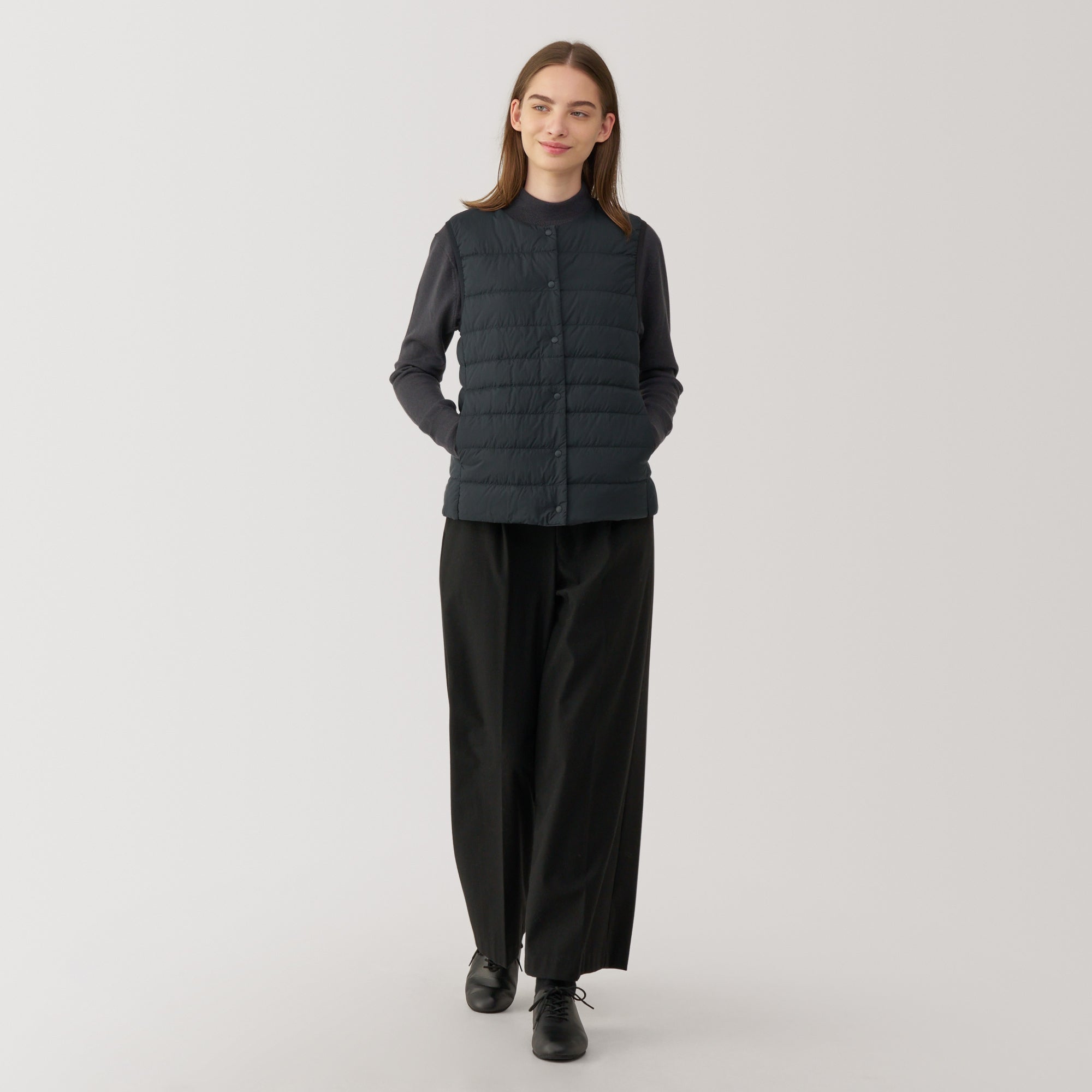 Women's Lightweight Down Collarless Vest