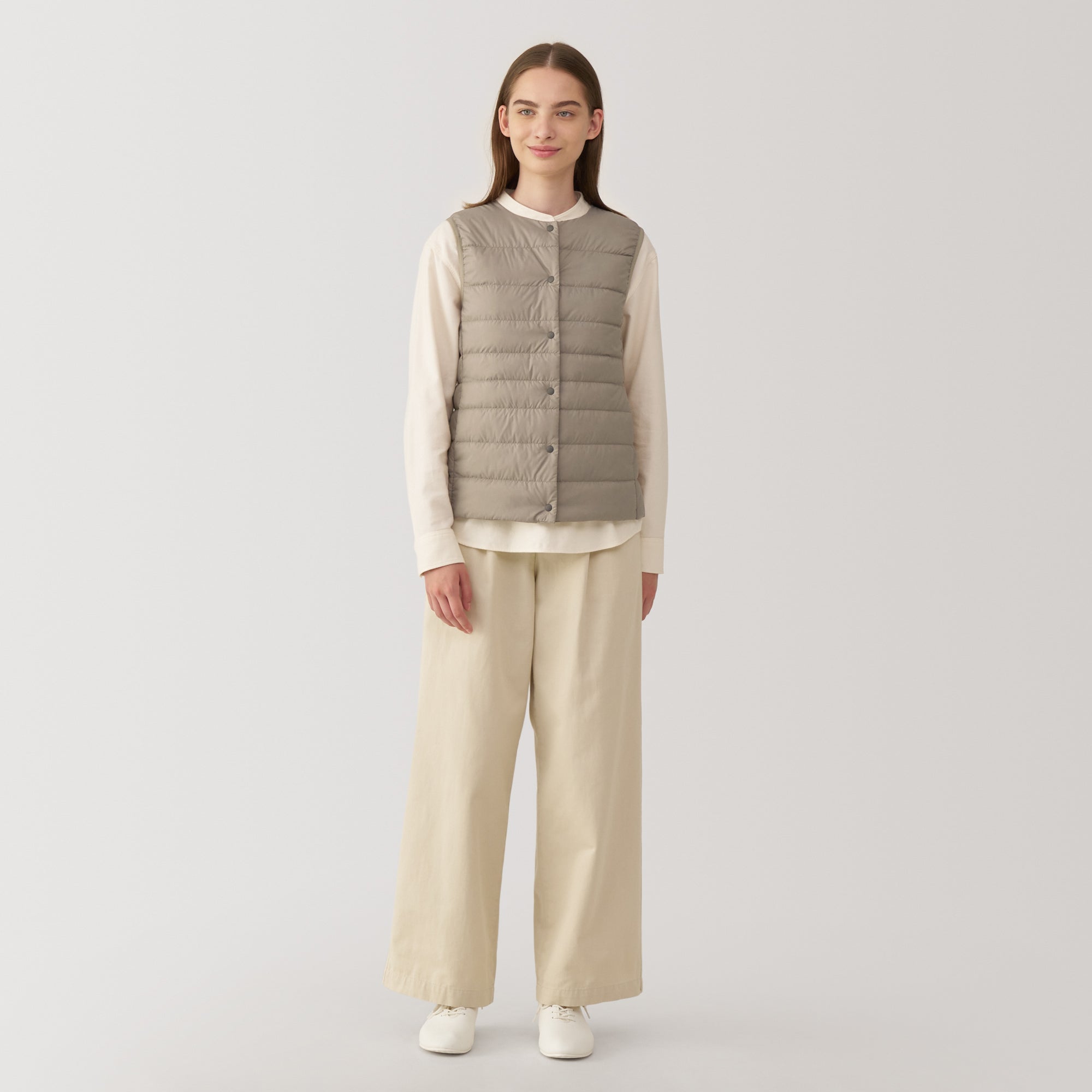 Women's Lightweight Down Collarless Vest