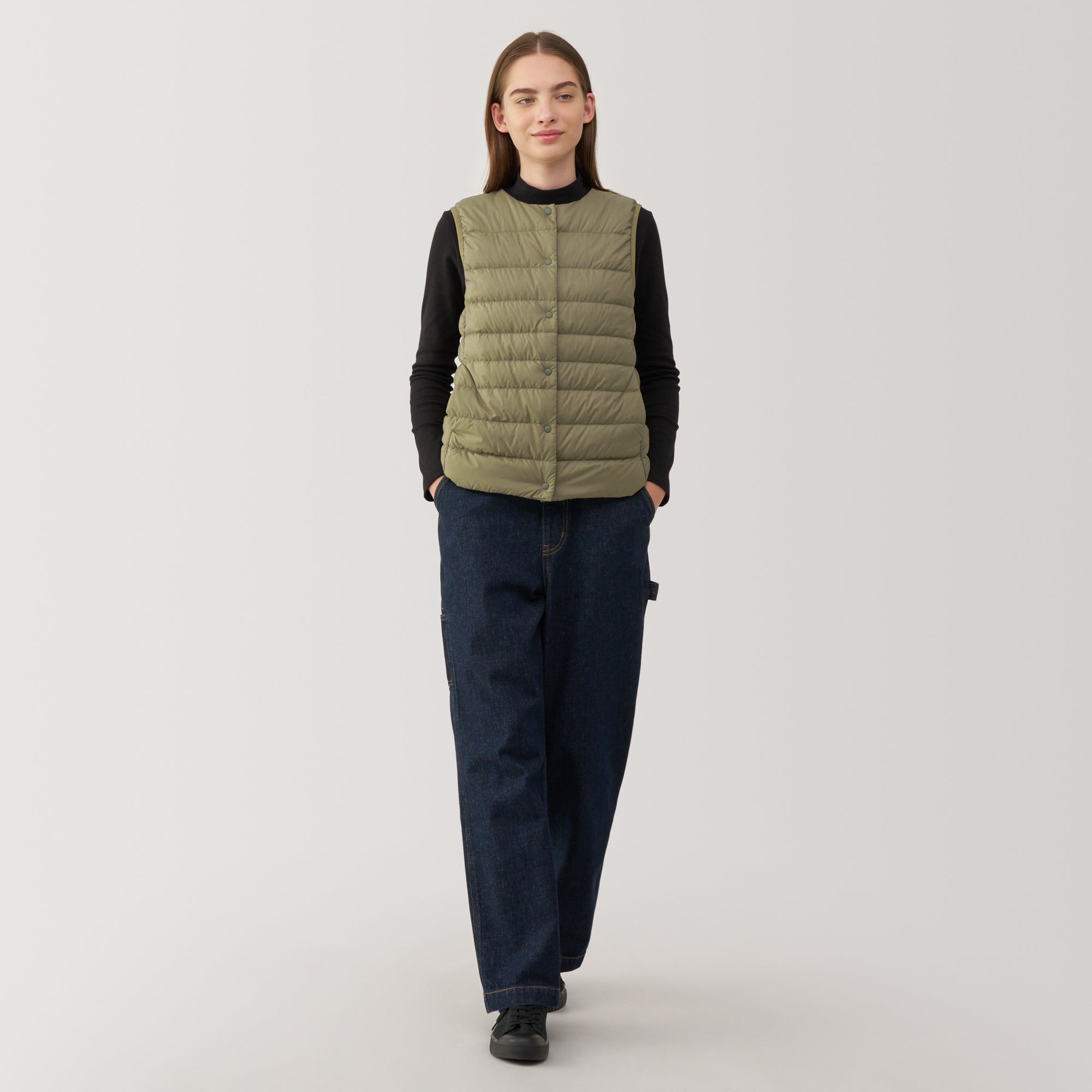 Women's Lightweight Down Collarless Vest