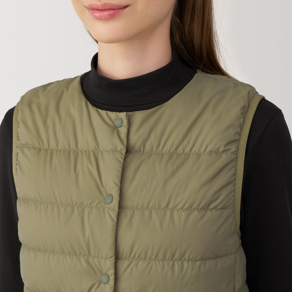 Women's Lightweight Down Collarless Vest