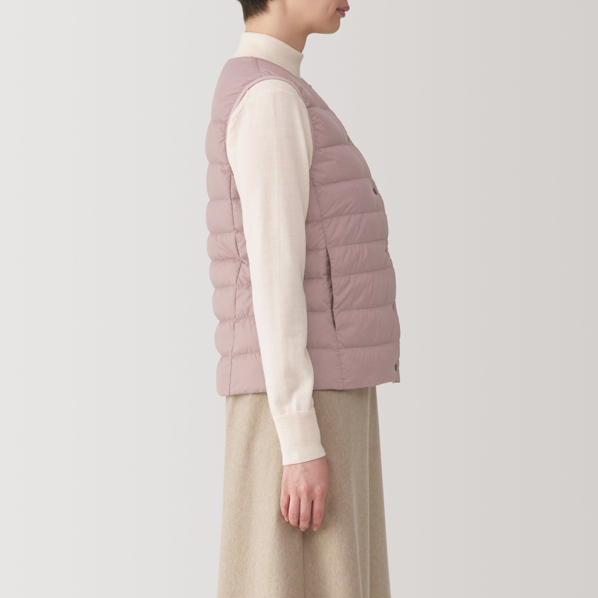 Women's Lightweight Down Collarless Vest