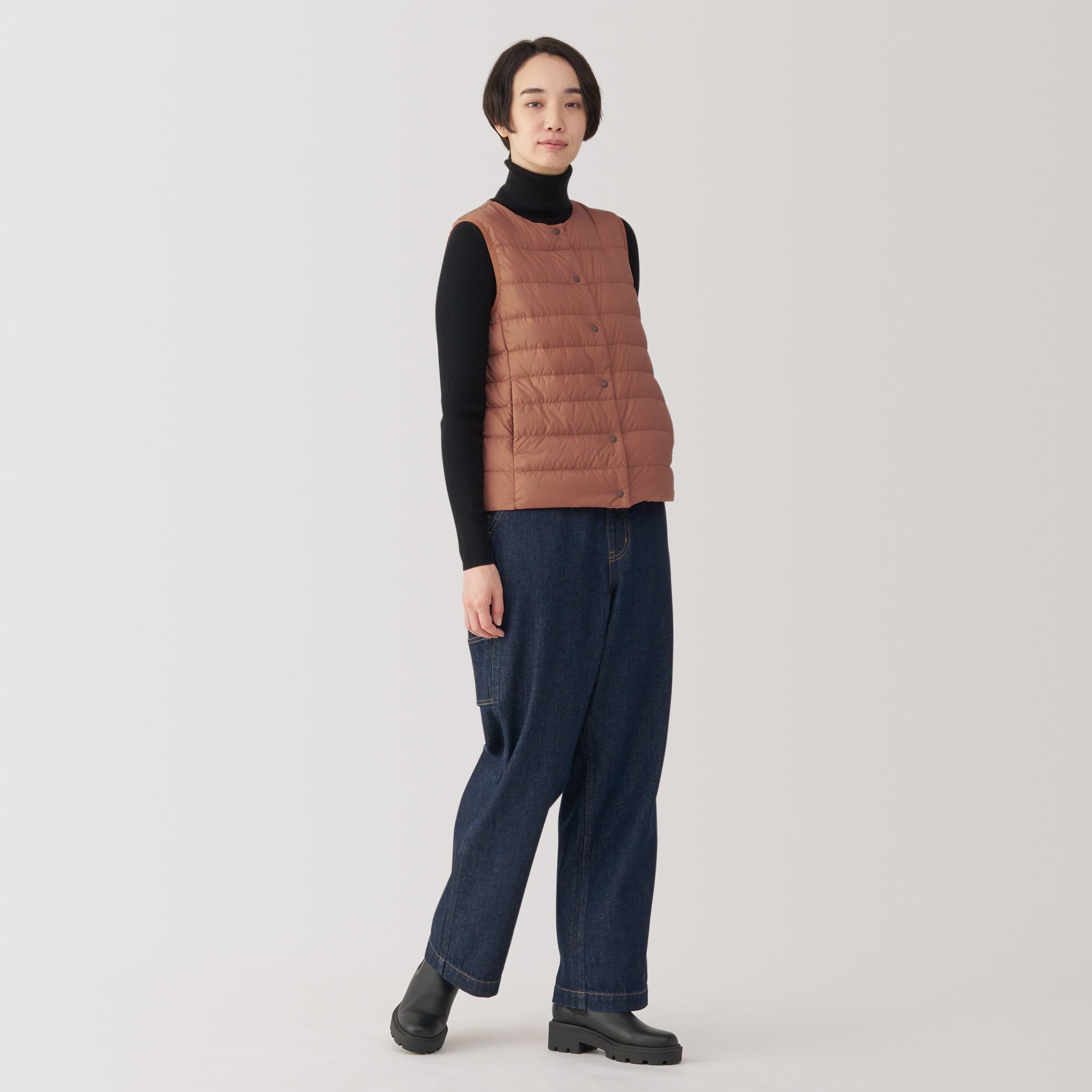 Women's Lightweight Down Collarless Vest