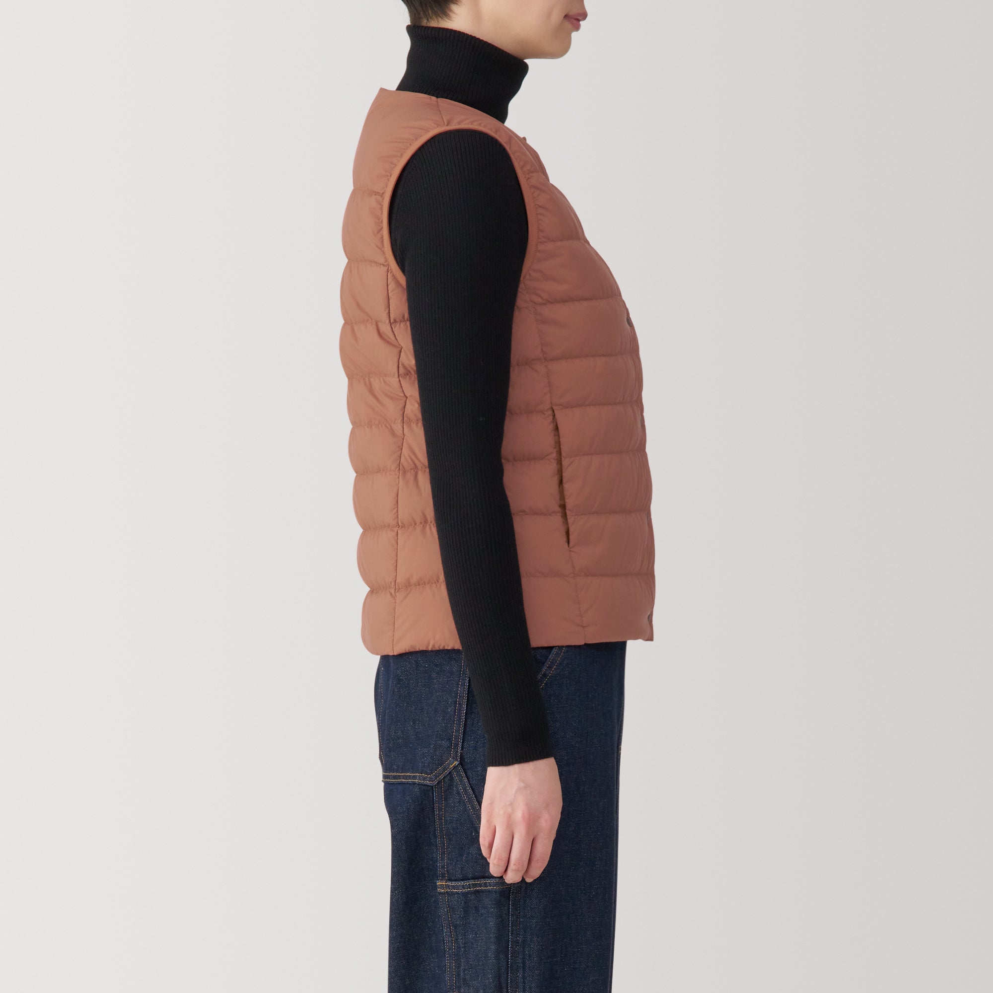 Women's Lightweight Down Collarless Vest