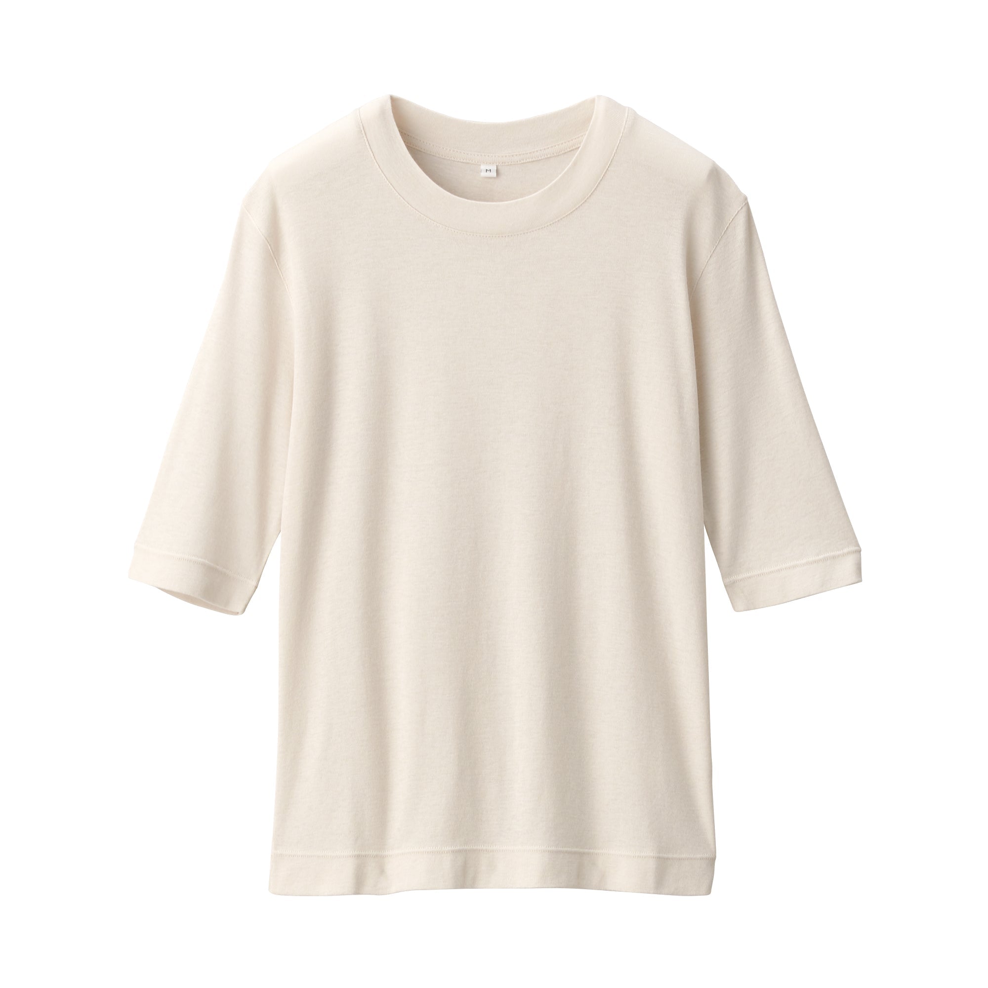 Women's Soy Fiber Blend Ribbed Crewneck Half Sleeve T-Shirt