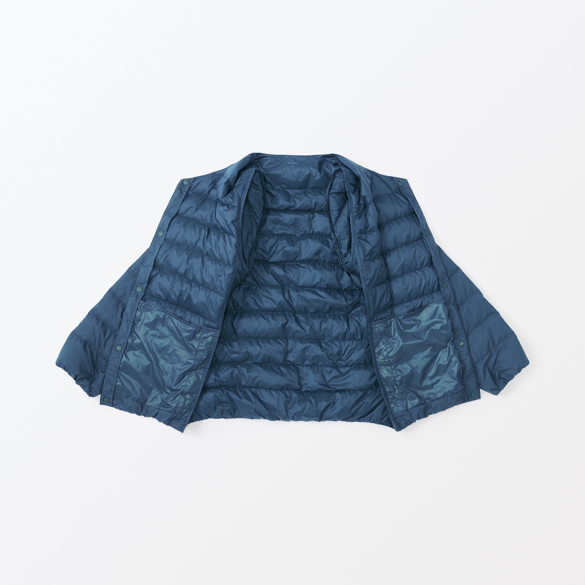 Men's Lightweight Down Collarless Jacket