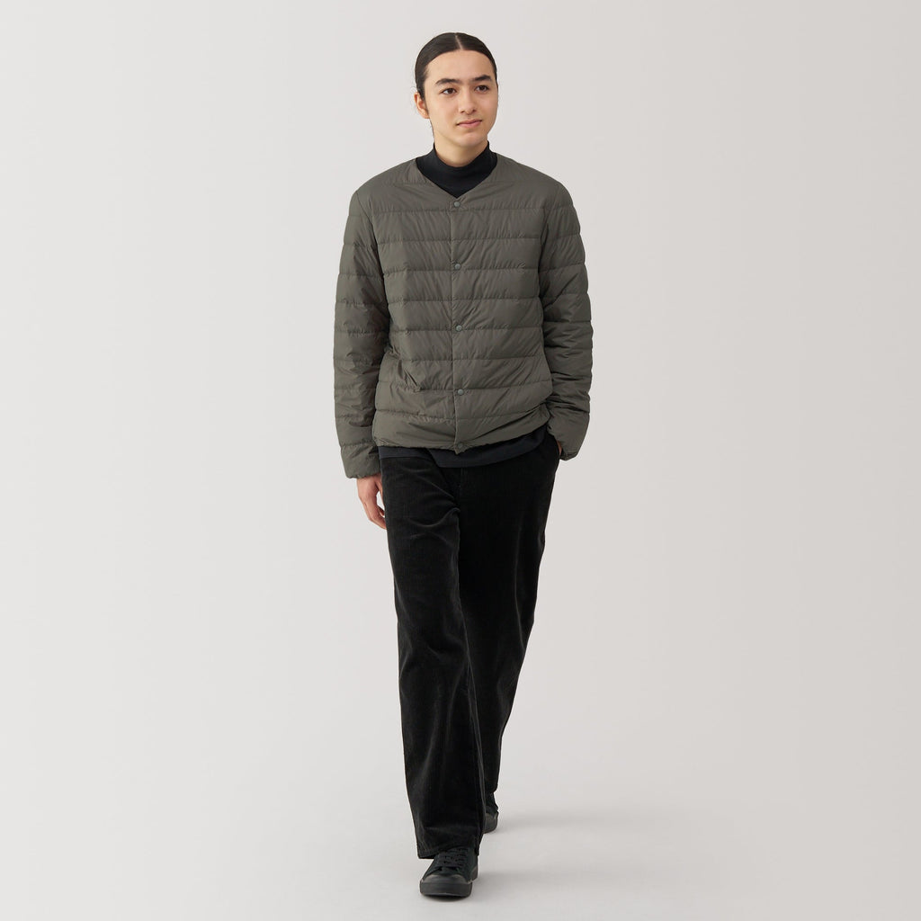 Men's Lightweight Down Collarless Jacket