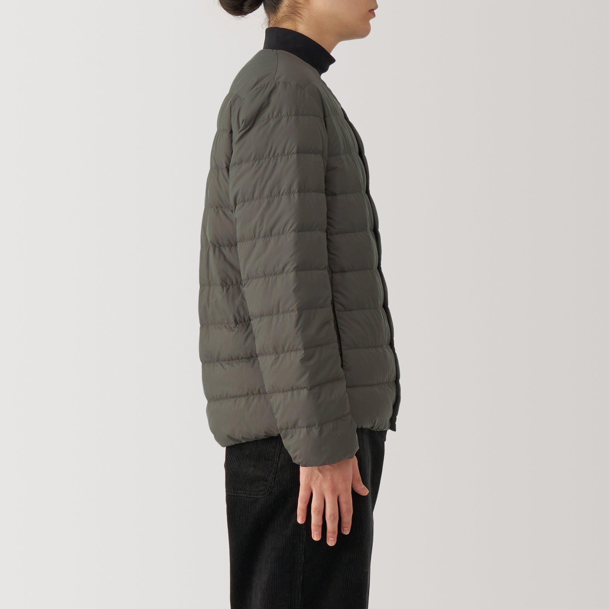 Men's Lightweight Down Collarless Jacket