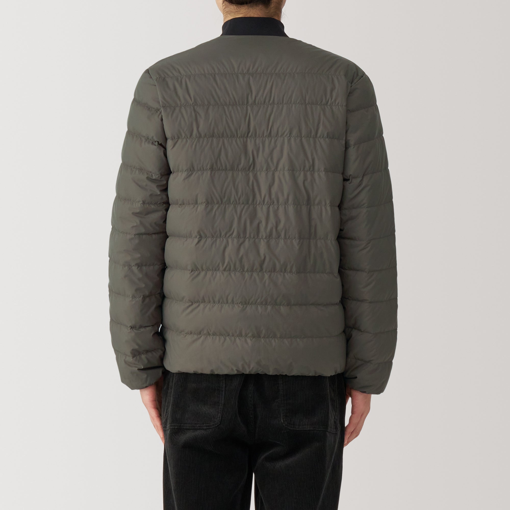 Men's Lightweight Down Collarless Jacket
